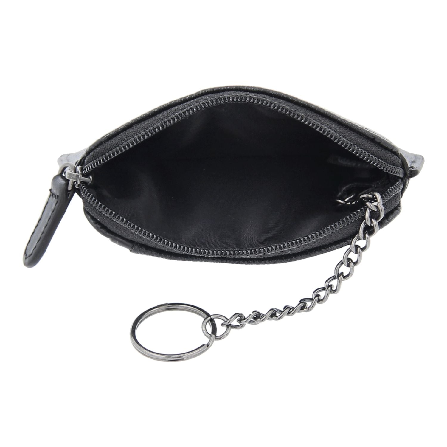 Crossing Elite Leather Key Coin Pouch With Card Slots RFID - Black