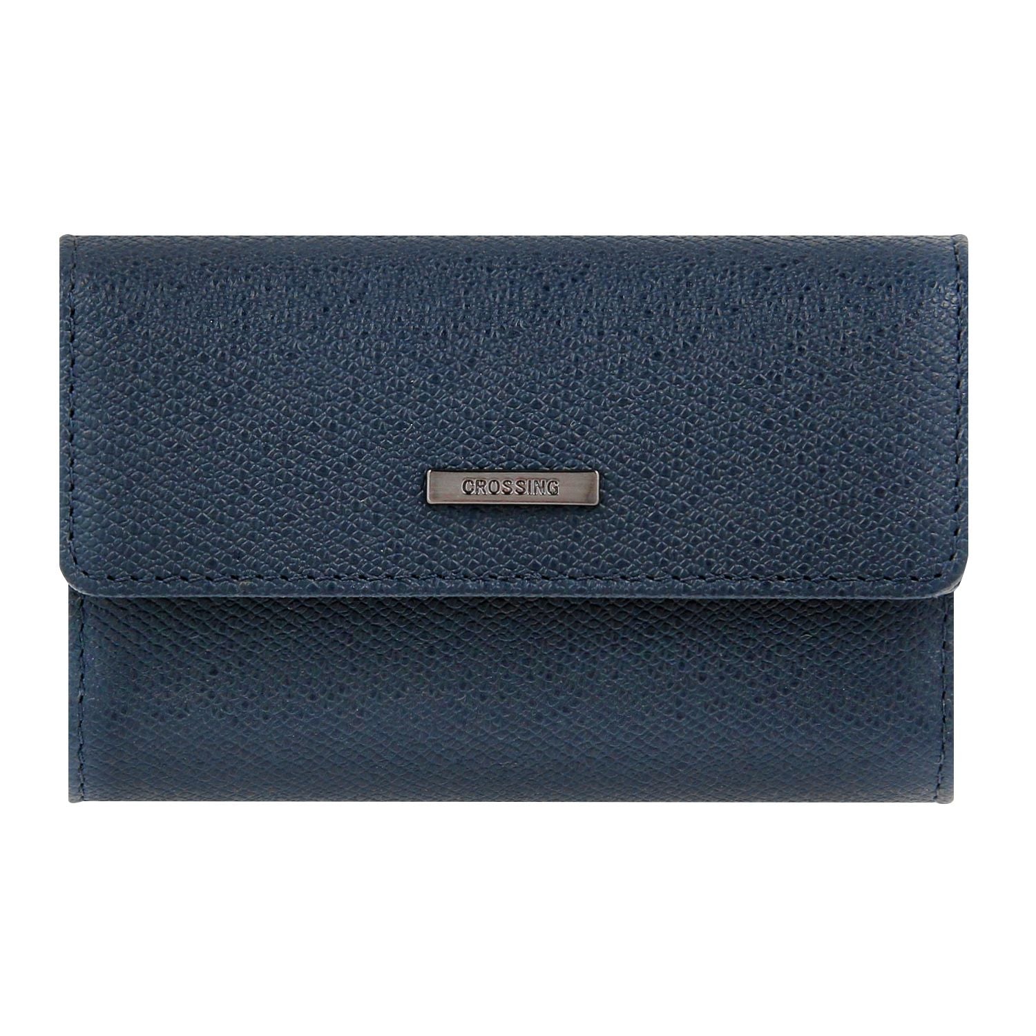 Crossing Elite Leather Key Holder With Card Pockets - Jeans