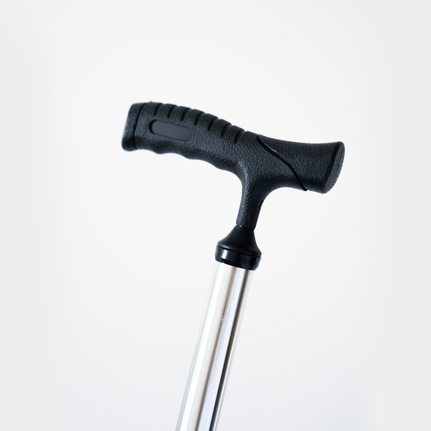 Crossing Folding Walking Stick With Seat - Black