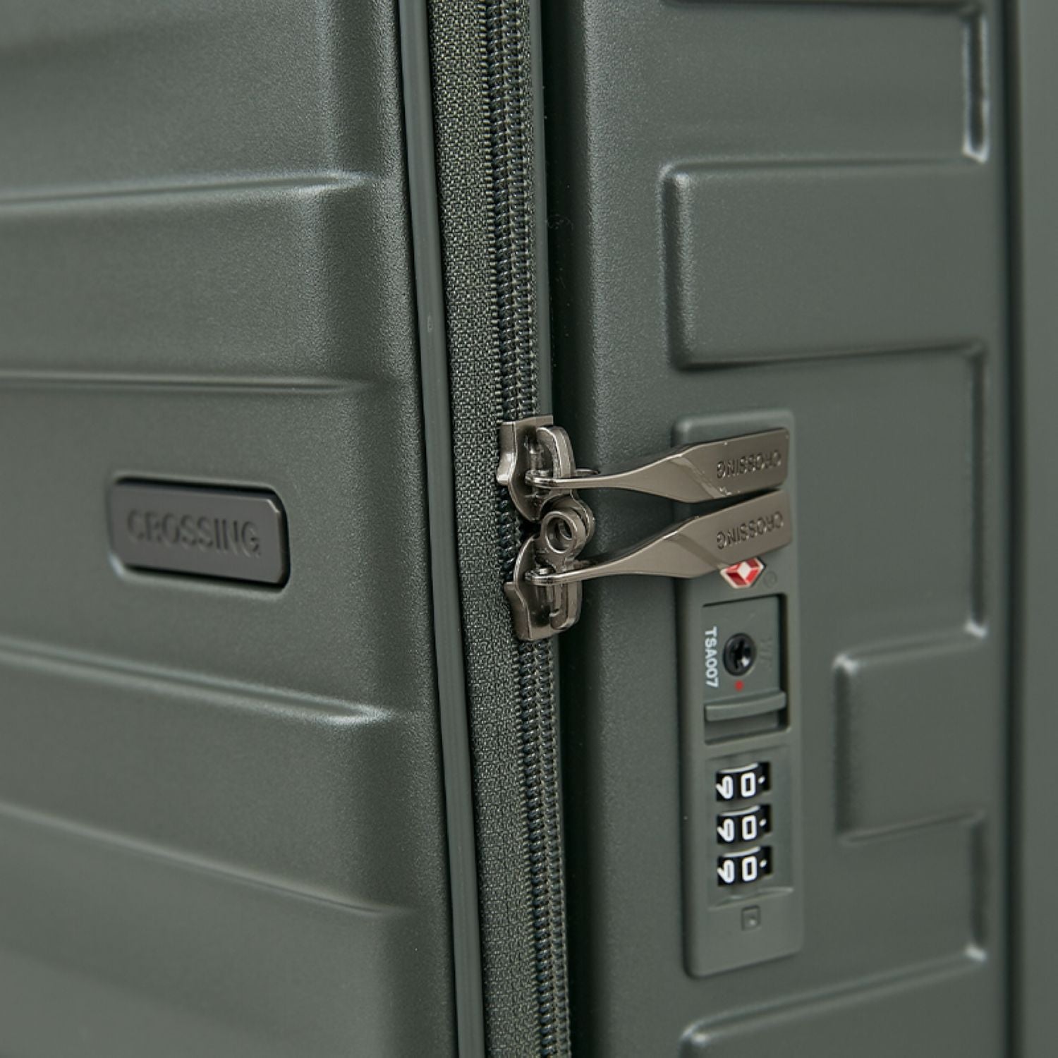 Crossing Groov Pc Trunk 28" Large Luggage With Front Access Opening - Army Green