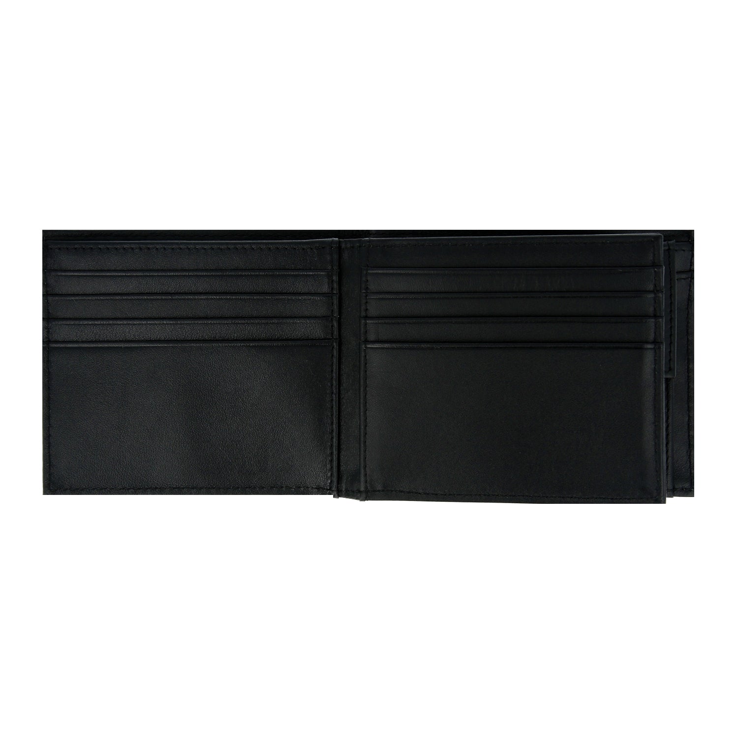 Crossing Infinite Bi-Fold Leather Wallet With Flap And Coin Pouch RFID - Black