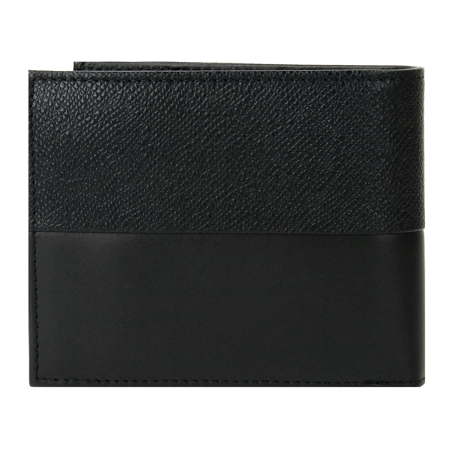 Crossing Infinite Bi-Fold Leather Wallet With Flap And Coin Pouch RFID - Black