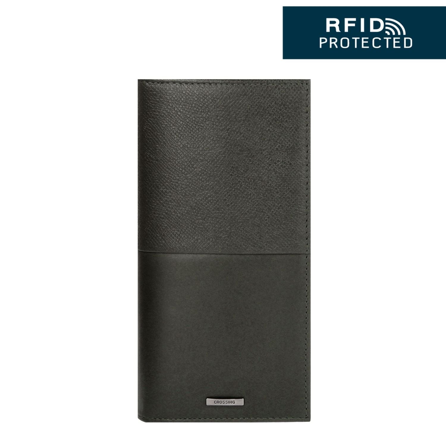 Crossing Infinite Long Leather Wallet RFID - Khaki