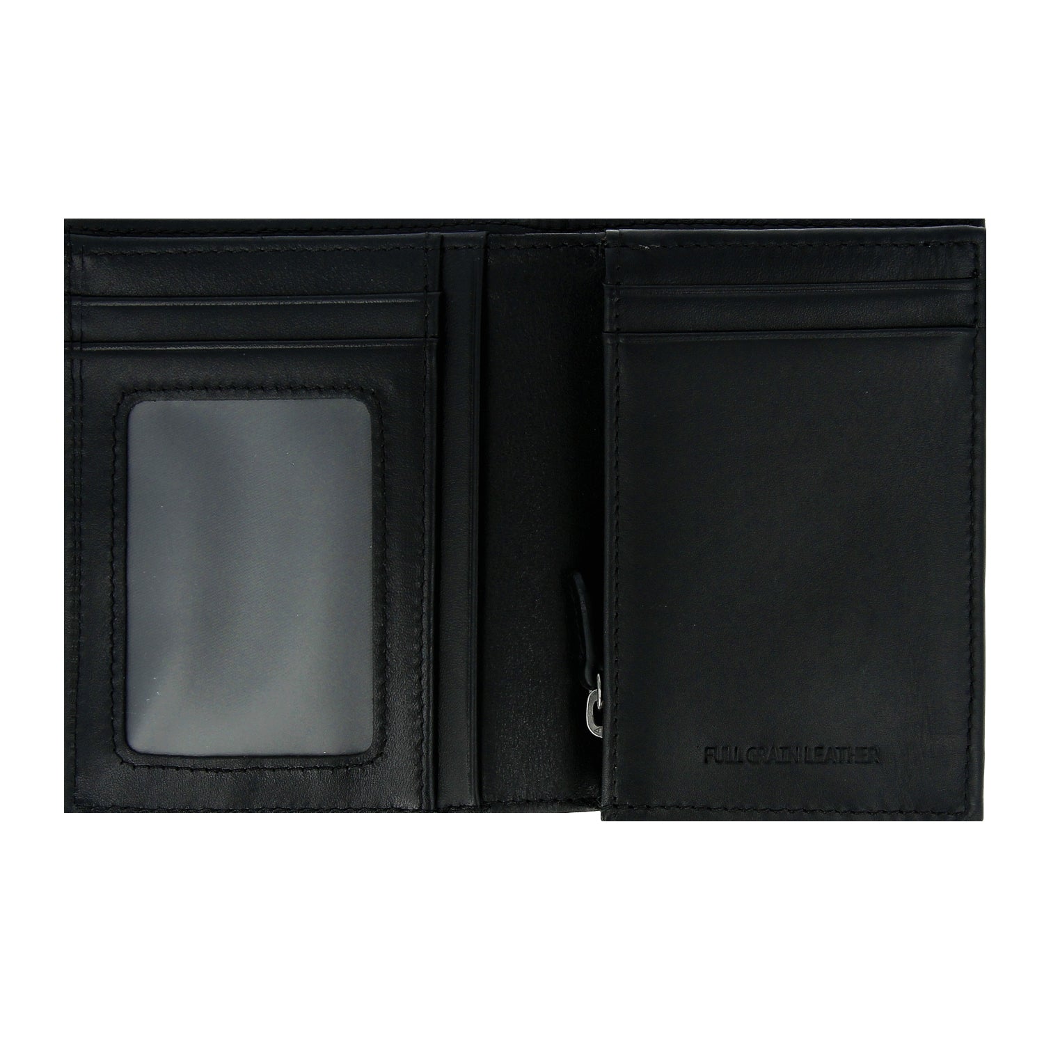 Crossing Infinite Short Leather Wallet With Coin Pouch RFID - Black