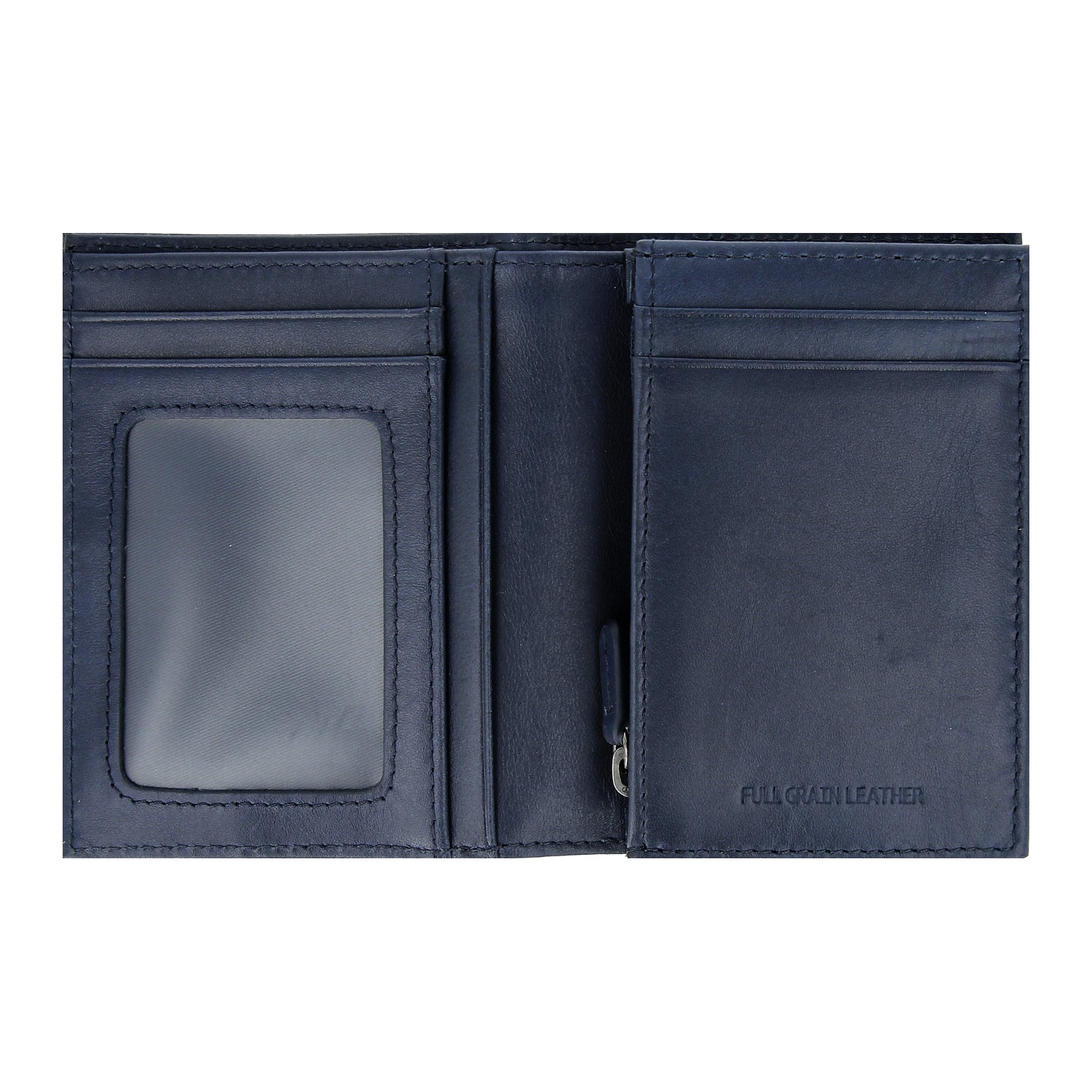 Crossing Infinite Short Leather Wallet With Coin Pouch RFID - Blue