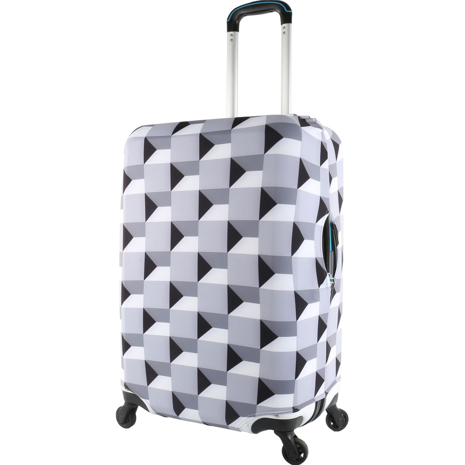 Crossing Luggage Cover Medium V3 (23"-25") - Geometric Cubes Pattern