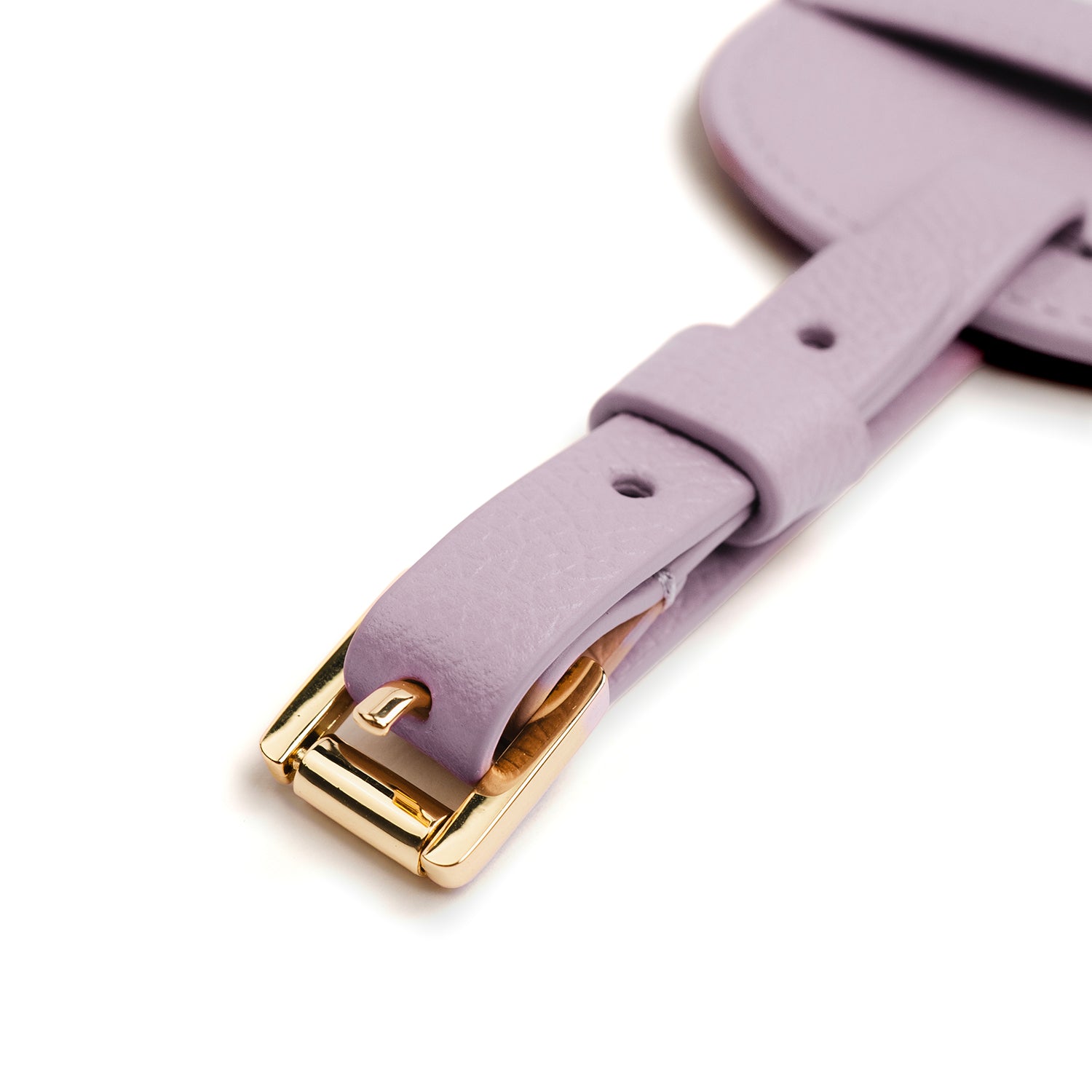 Crossing Milano Leather Luggage Tag - Lavender