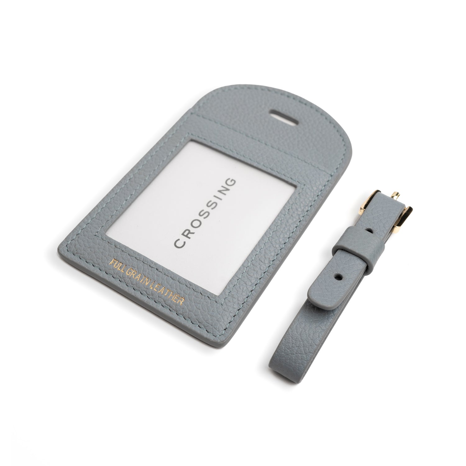 Crossing Milano Leather Luggage Tag - Pigeon