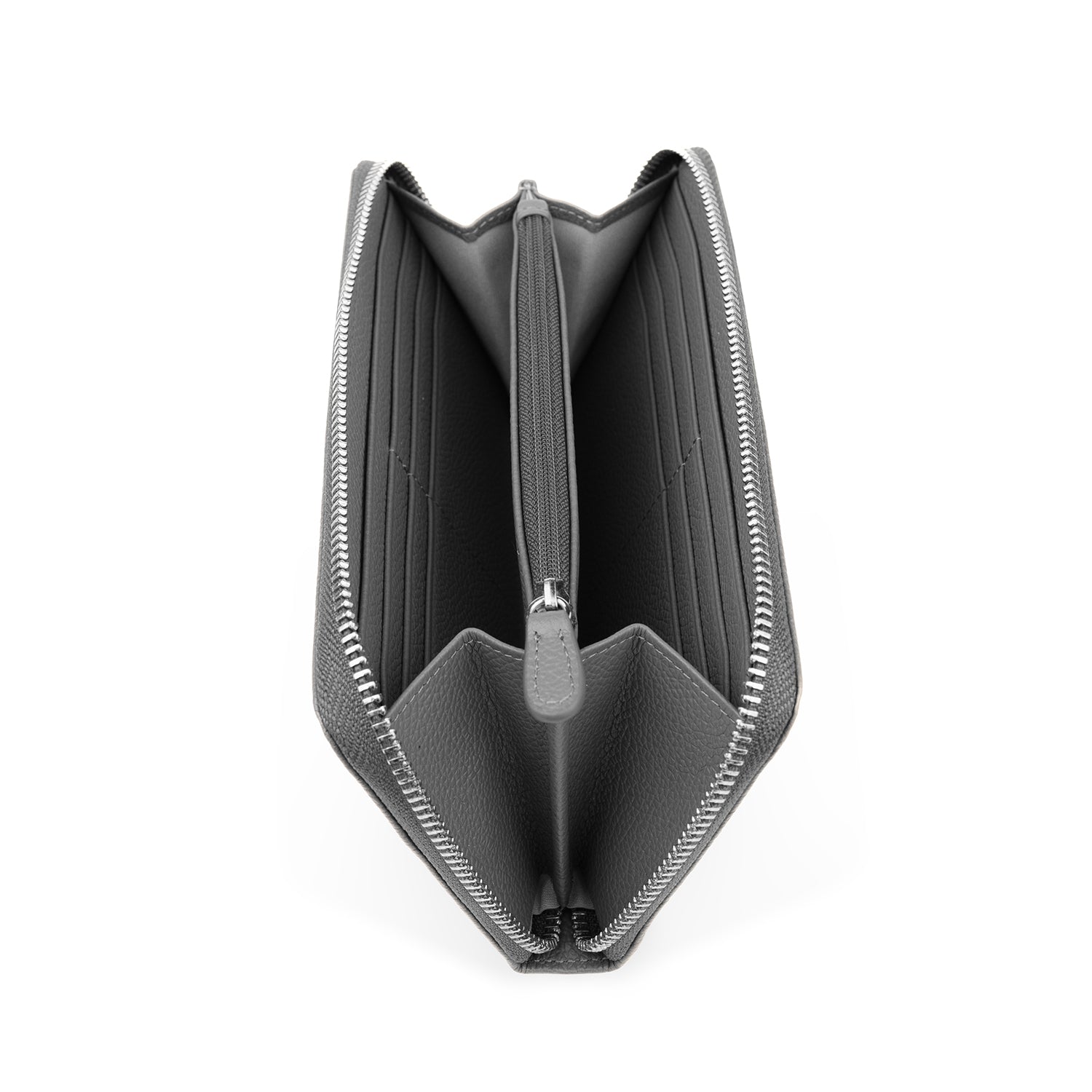 Crossing Milano Long Zip Wallet RFID - Grey