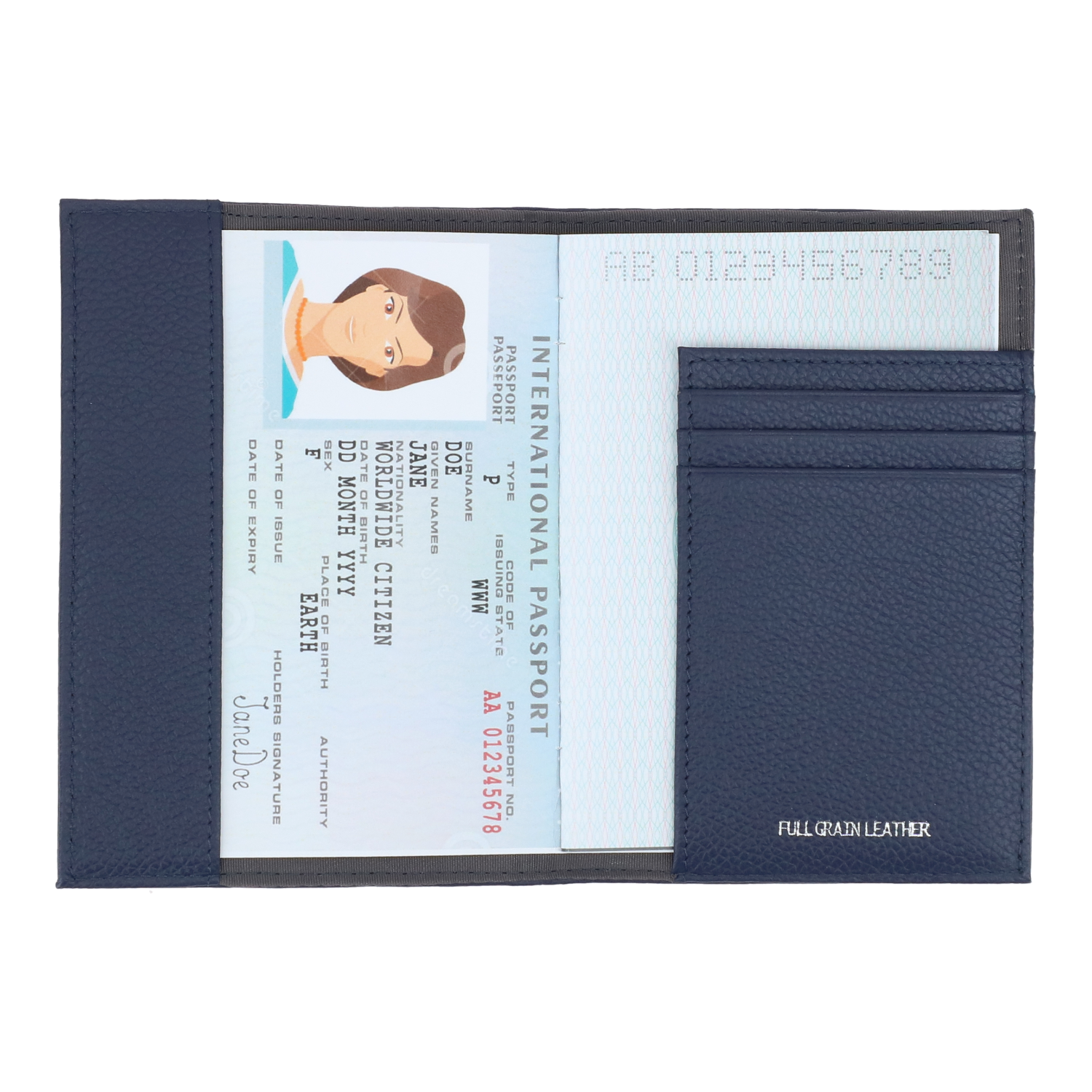 Crossing Milano Passport Holder Rfid - Barcoss Navy