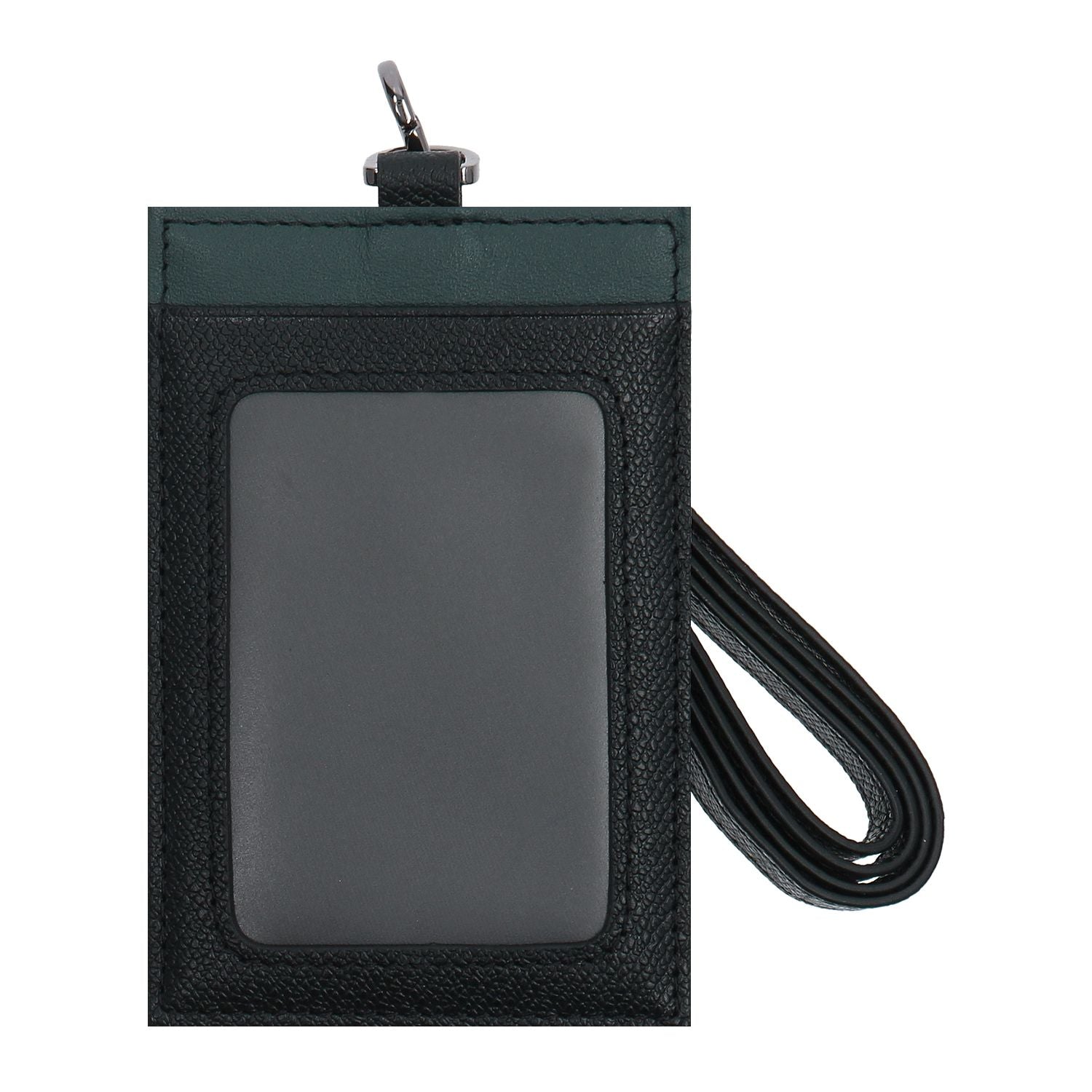 Crossing Modish Leather Lanyard - Black/Teal