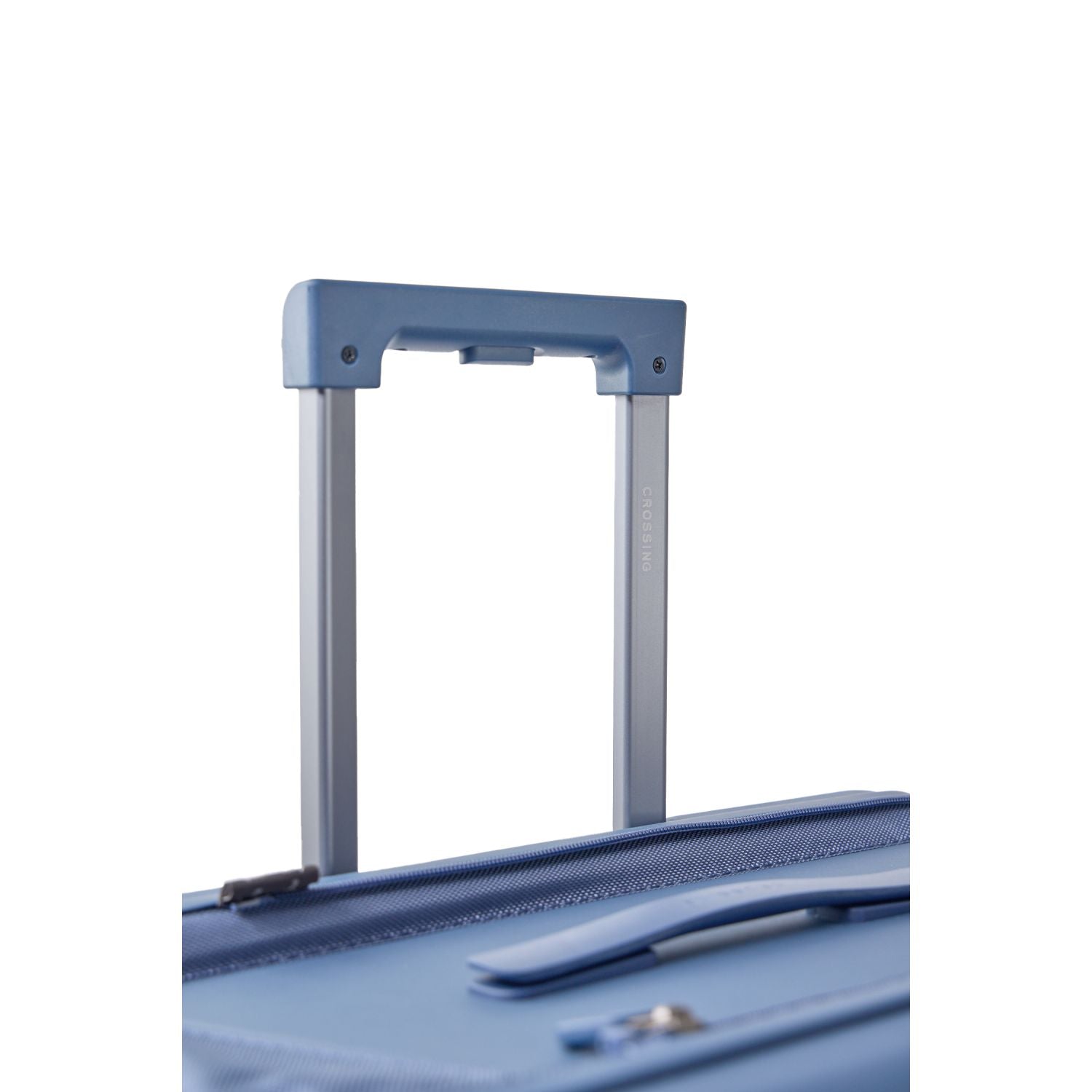 Crossing Ori Collapsible Polycarbonate 26" Medium Luggage - Pewter Blue