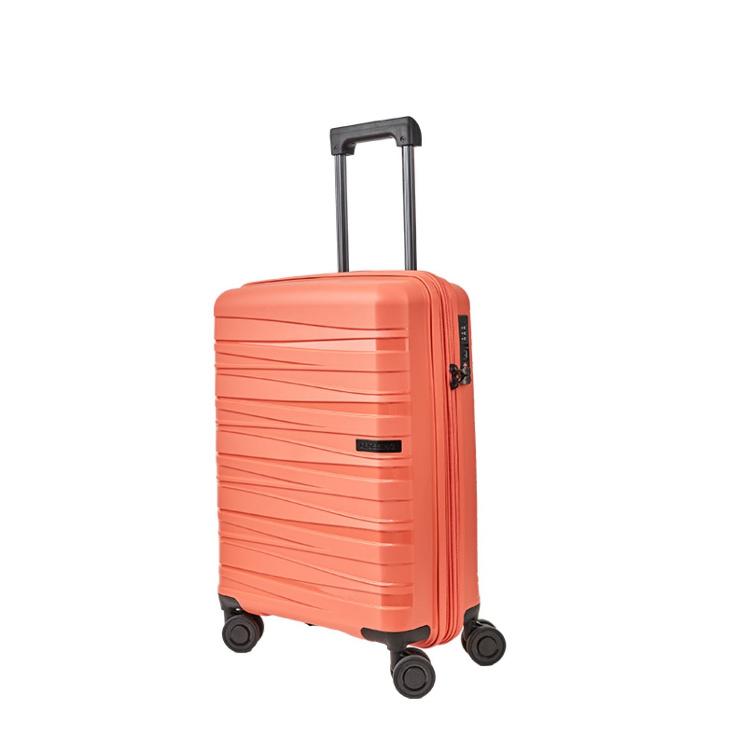 Crossing Supra Polypropylene Expandable 20" Carry On Luggage Spinner - Tangerine Red