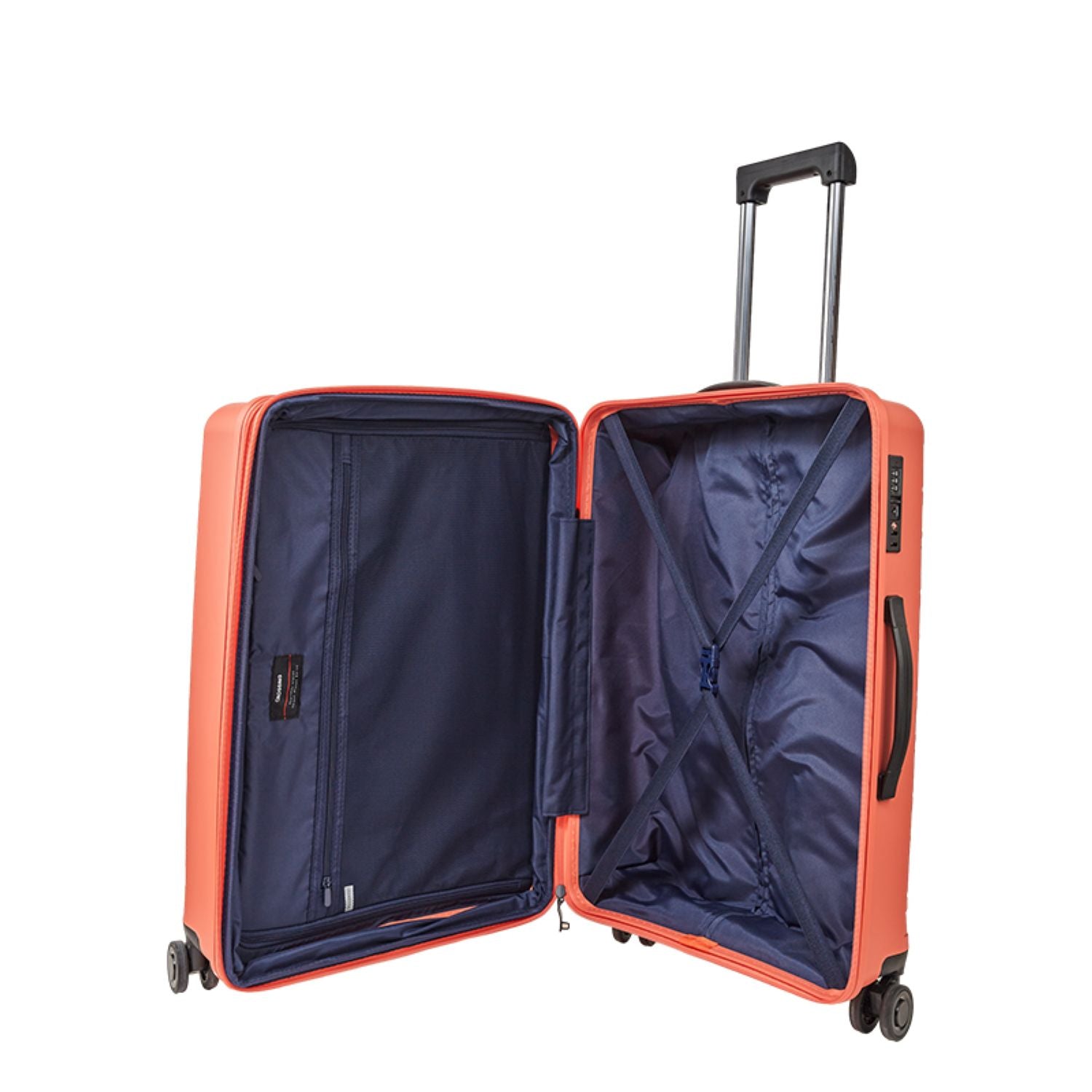 Crossing Supra Polypropylene Expandable 24" Medium Luggage Spinner - Tangerine Red