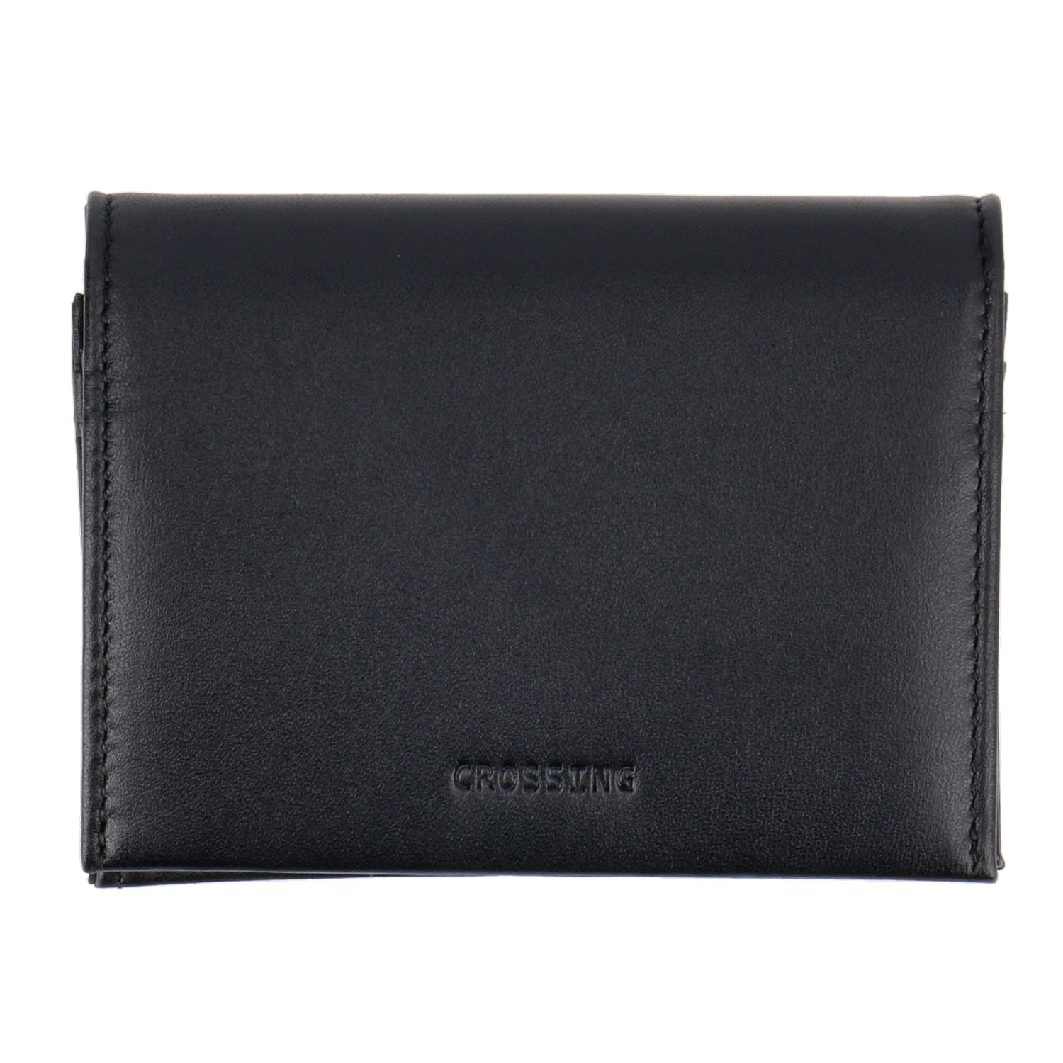 Crossing Sydney Bi-Fold Card Holder With Gusset Rfid - Black