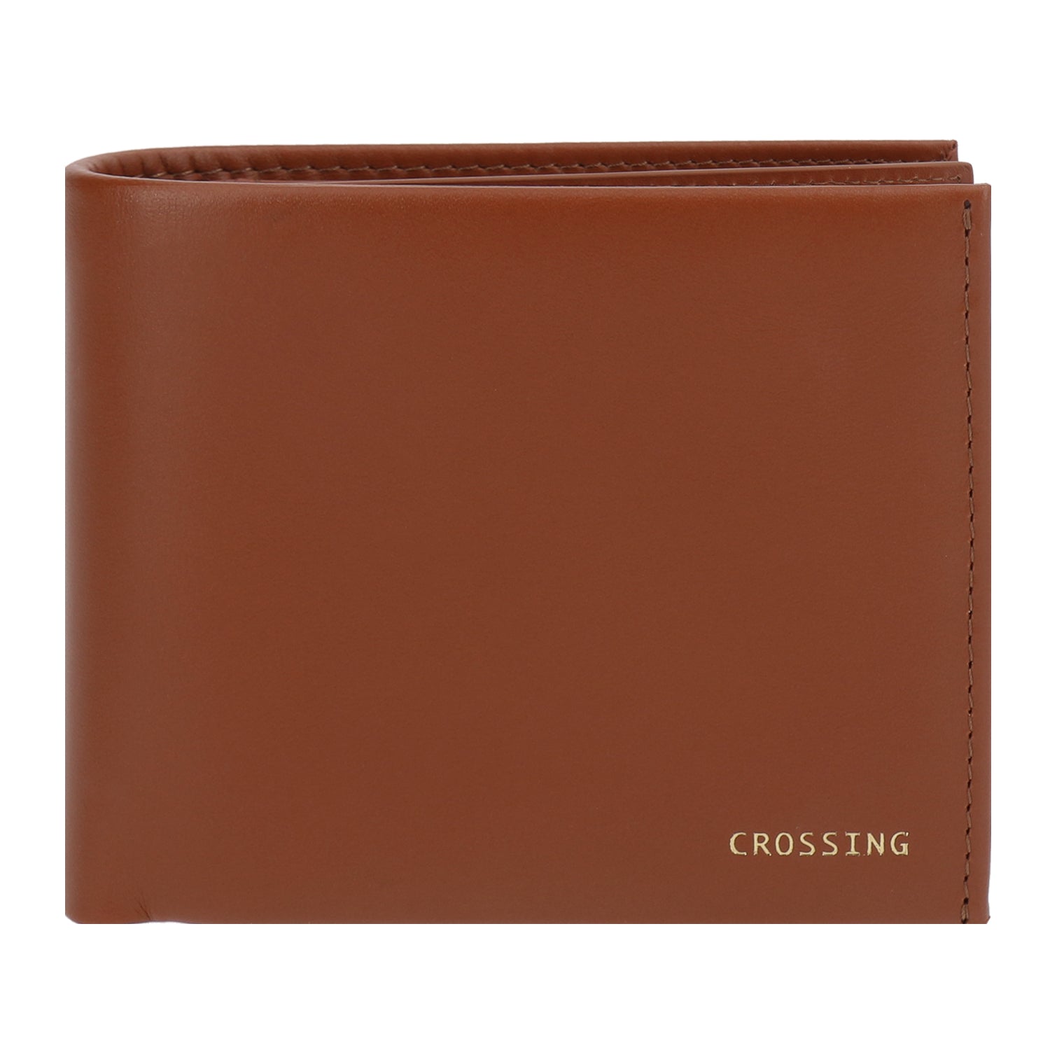 Crossing Sydney Bi-Fold Leather Wallet With Flap And Coin Pouch Rfid - Gingerbread