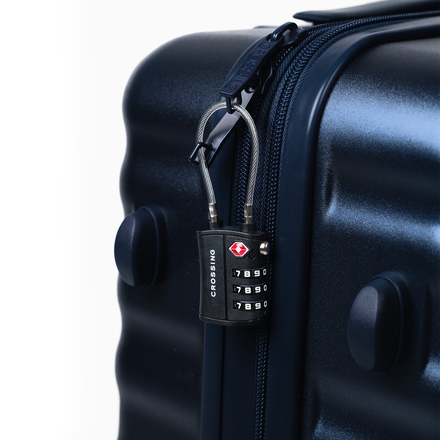 Crossing Ultra-Light TSA 3-Dial Cable Lock - Black