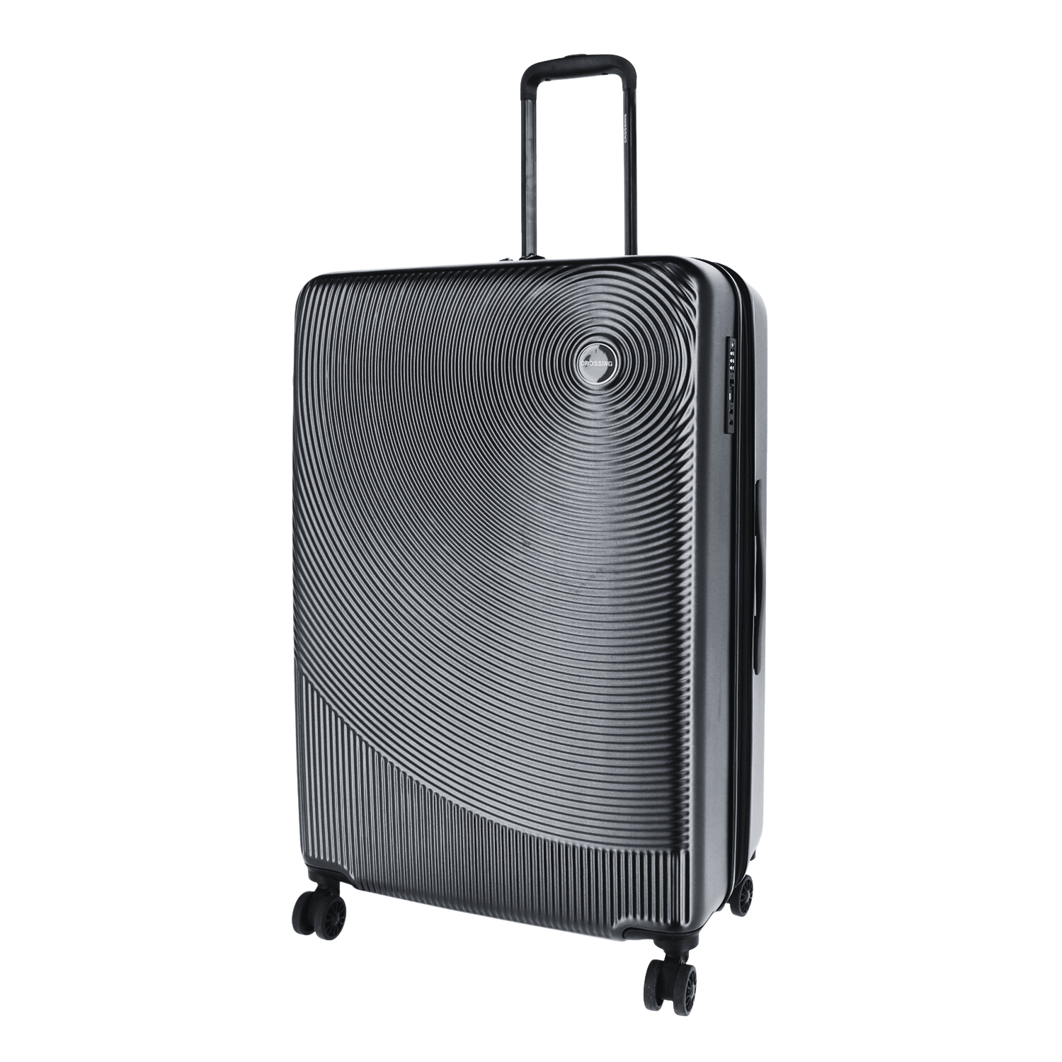 Crossing Wanderer Polycarbonate Expandable 28" Large Luggage Spinner - Black