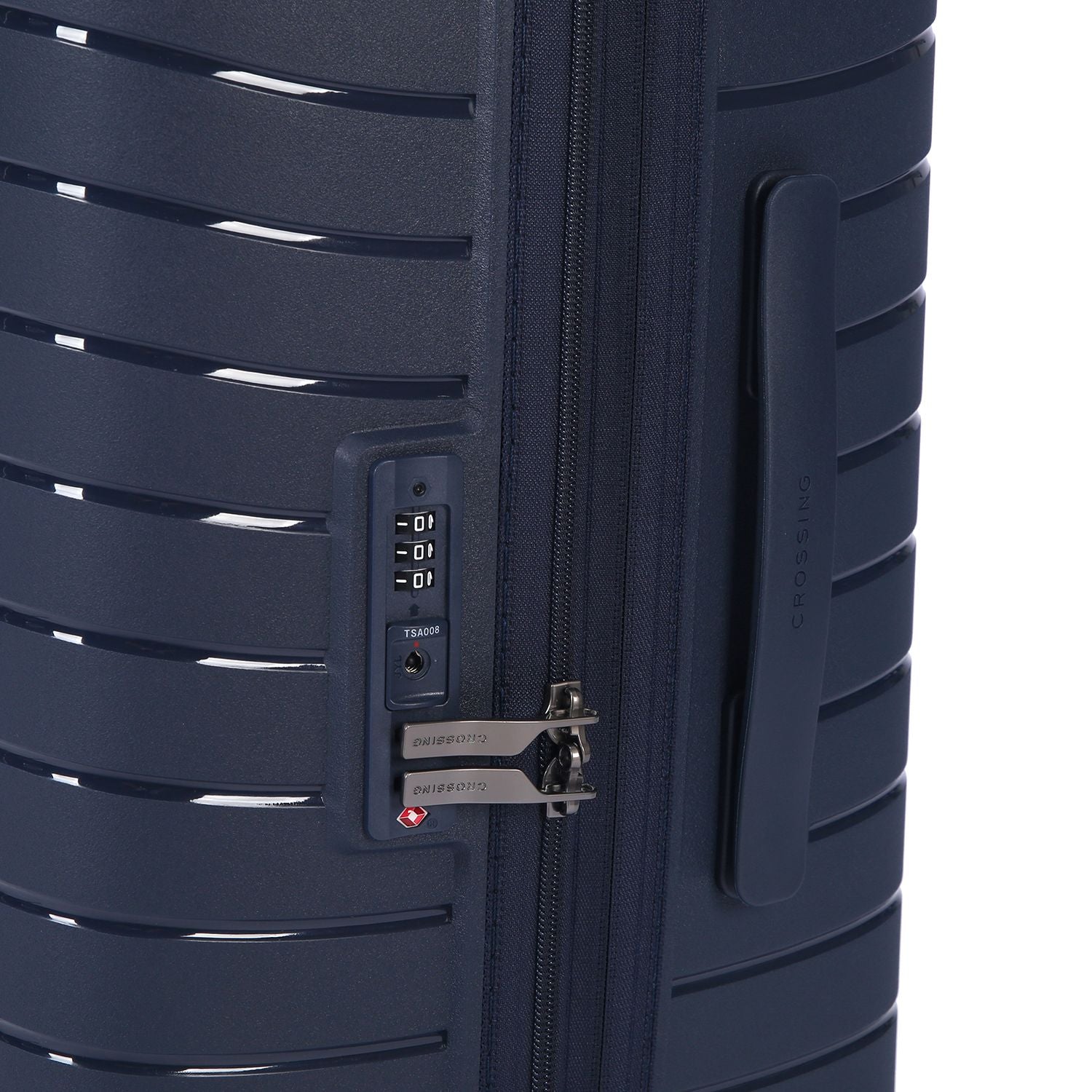 Crossing LYTE Polypropylene Large Expandable Luggage - Navy