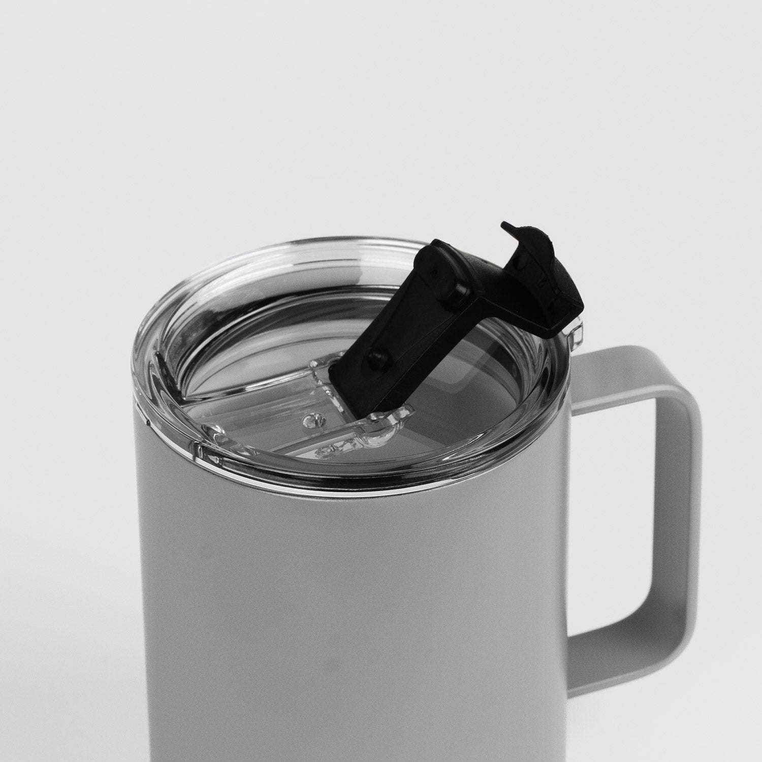 Crossing Neo Insulated S/S Ceramic Mug W Handle And Lid 420ml - Ash