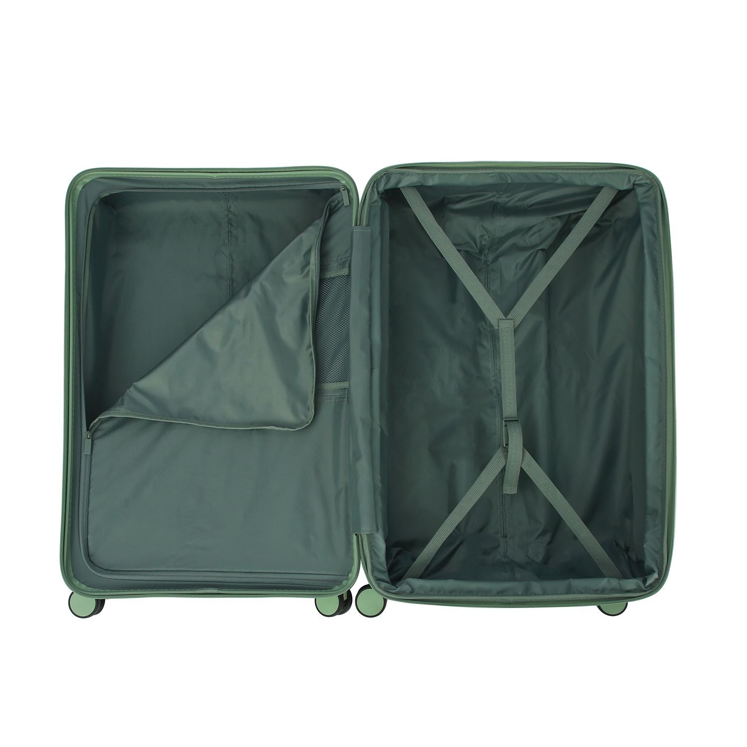 Crossing Vive Polycarbonate Expandable Large Luggage T30 - Sage Green