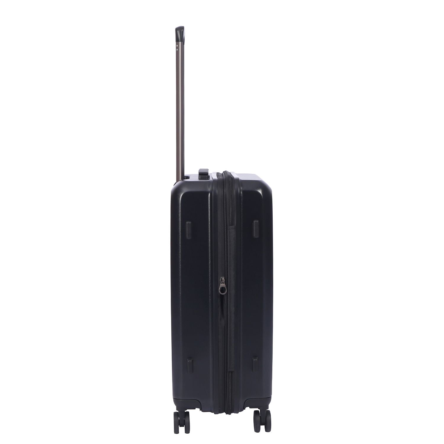 Crossing Vive Polycarbonate Expandable Medium Luggage T25 - Black
