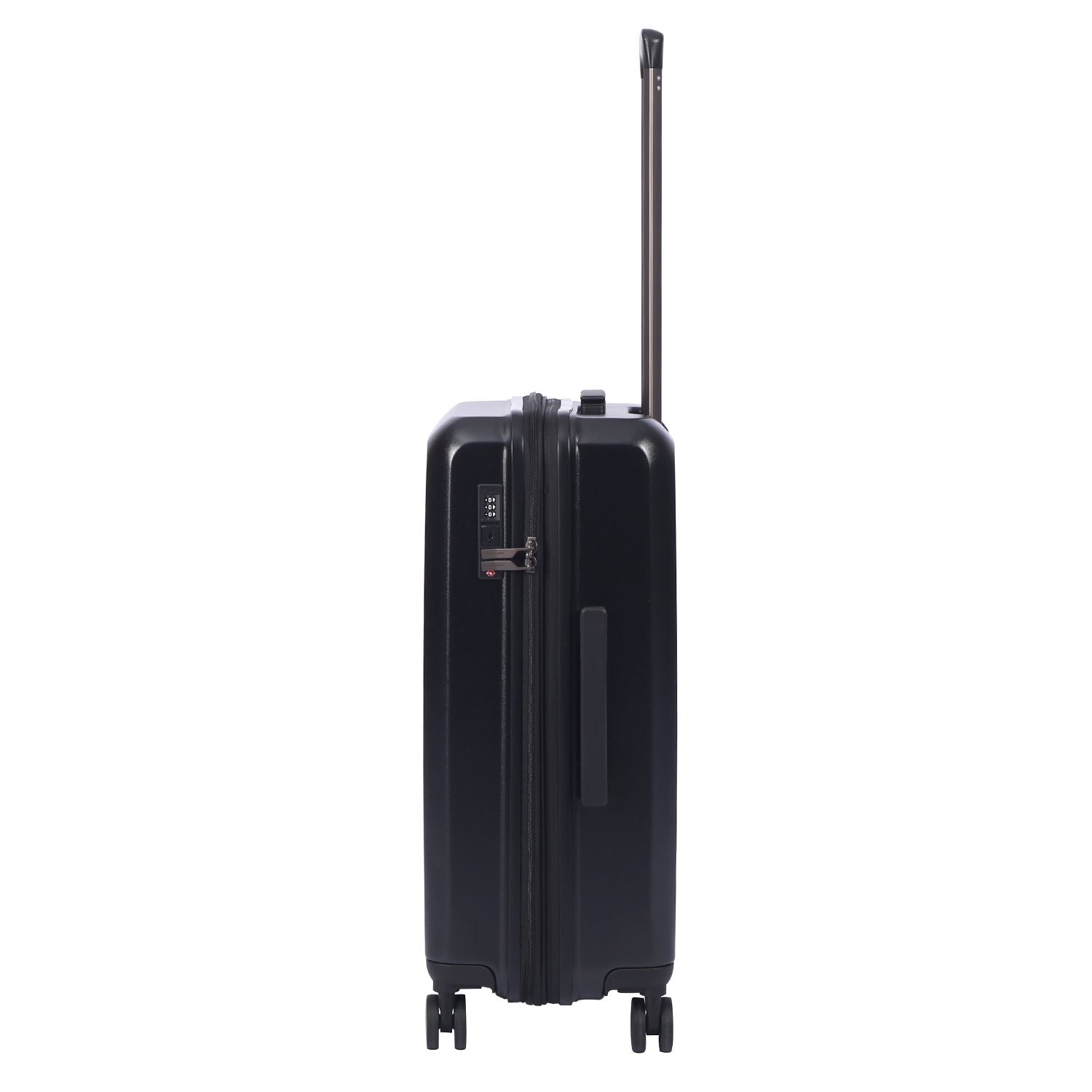 Crossing Vive Polycarbonate Expandable Medium Luggage T25 - Black