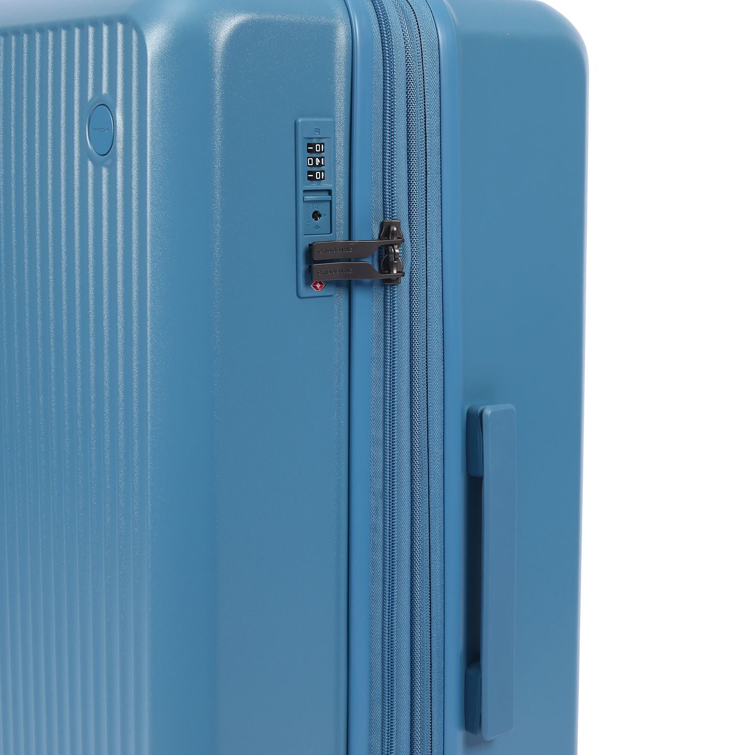 Crossing Vive Polycarbonate Expandable Medium Luggage T25 - Blue