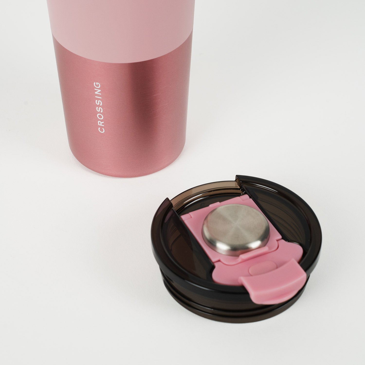 Crossing Volt Insulated Stainless Steel Straw Tumbler 710ML - Dusty Rose