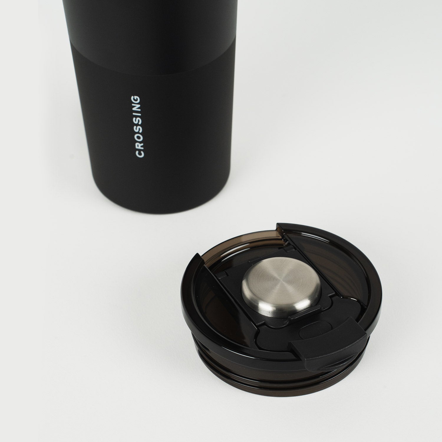 Crossing Volt Insulated Stainless Steel Straw Tumbler 710ML - Ebony