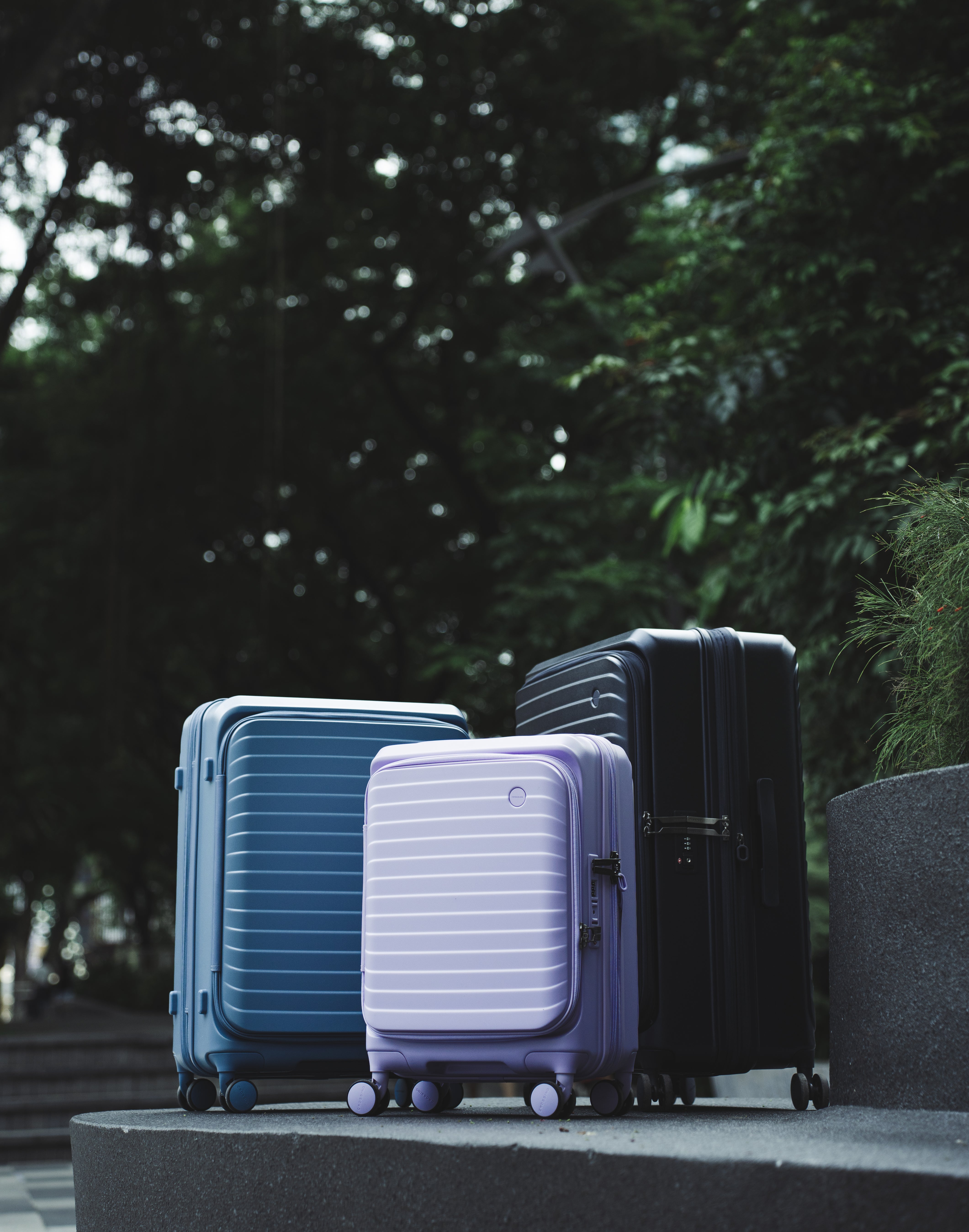 CROSSING INVI 30" Large Expandable Luggage With Front & Middle Access V3 - Squash