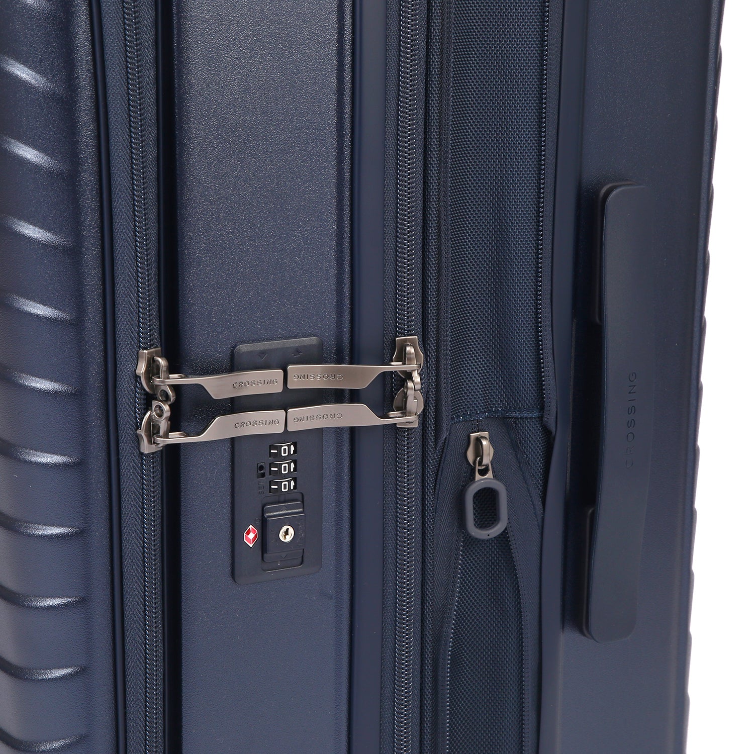 CROSSING INVI 25" Medium Expandable Luggage With Front & Middle Access V3 - Dark Blue