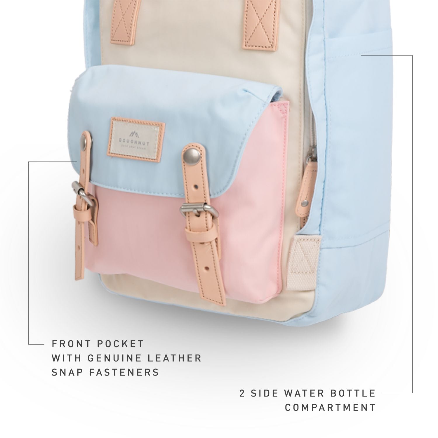 Doughnut Macaroon - Cream X Iceberg X Sakura