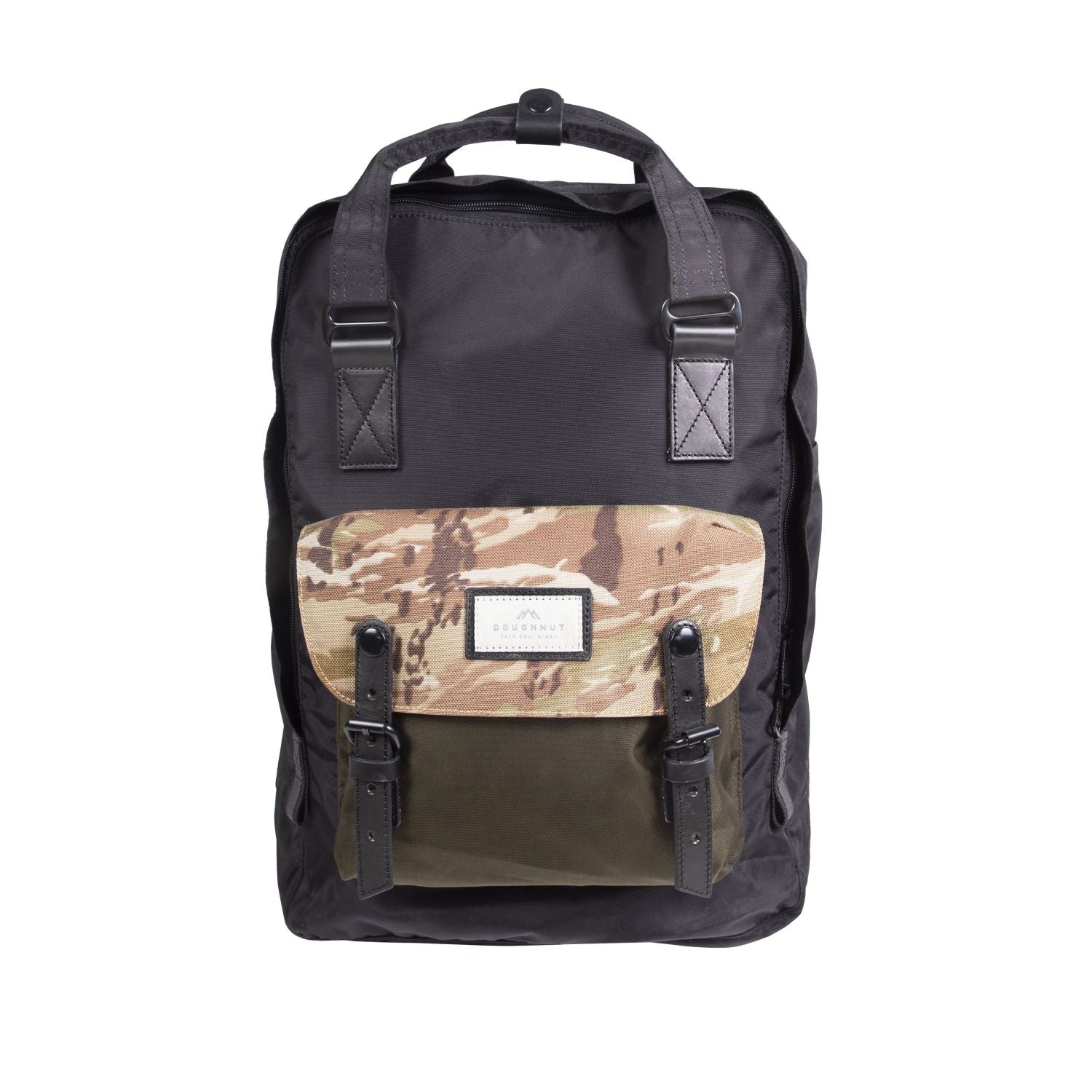 Doughnut Macaroon Large Series Backpack - Black X Army