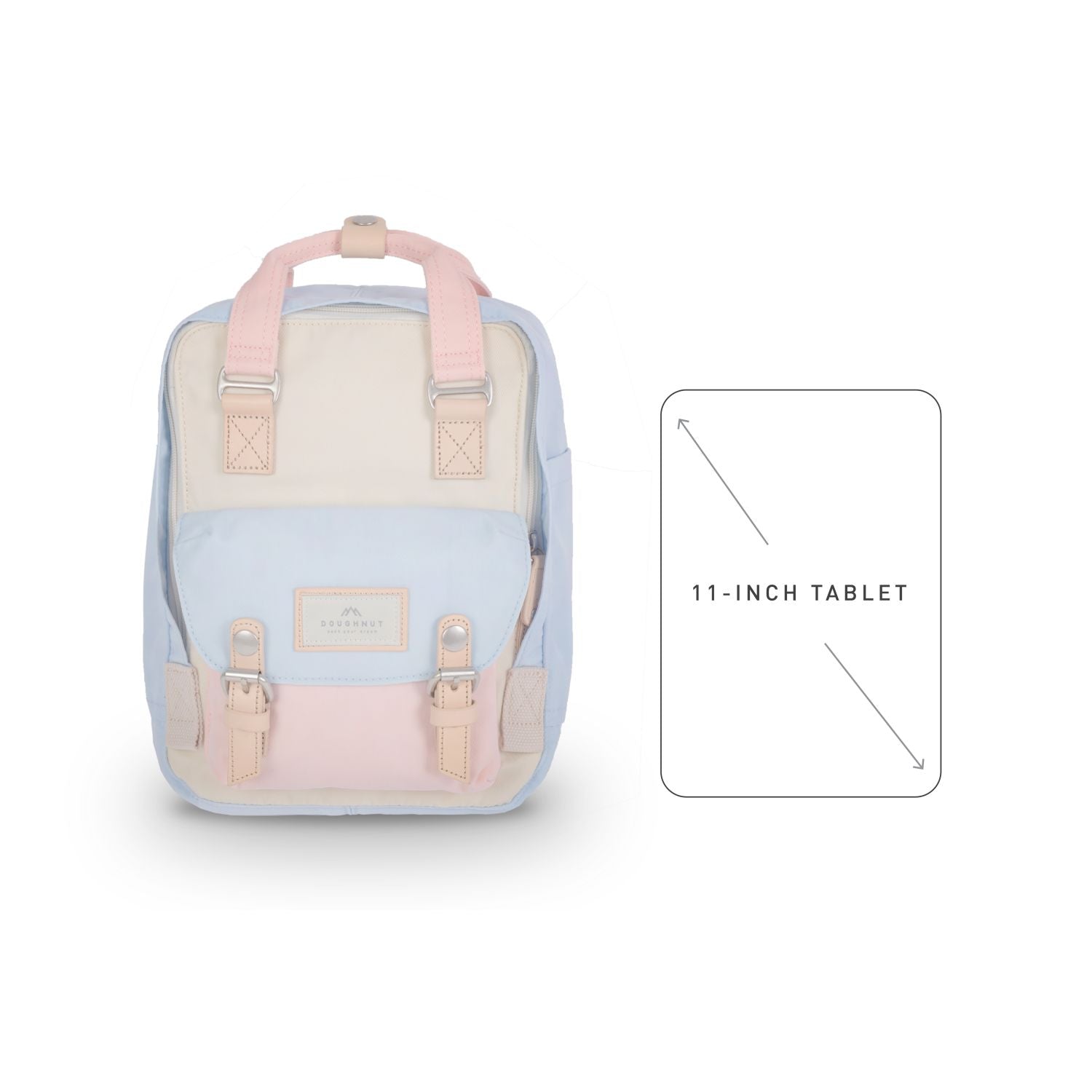 Doughnut Macaroon Mini - Cream X Iceberg X Sakura