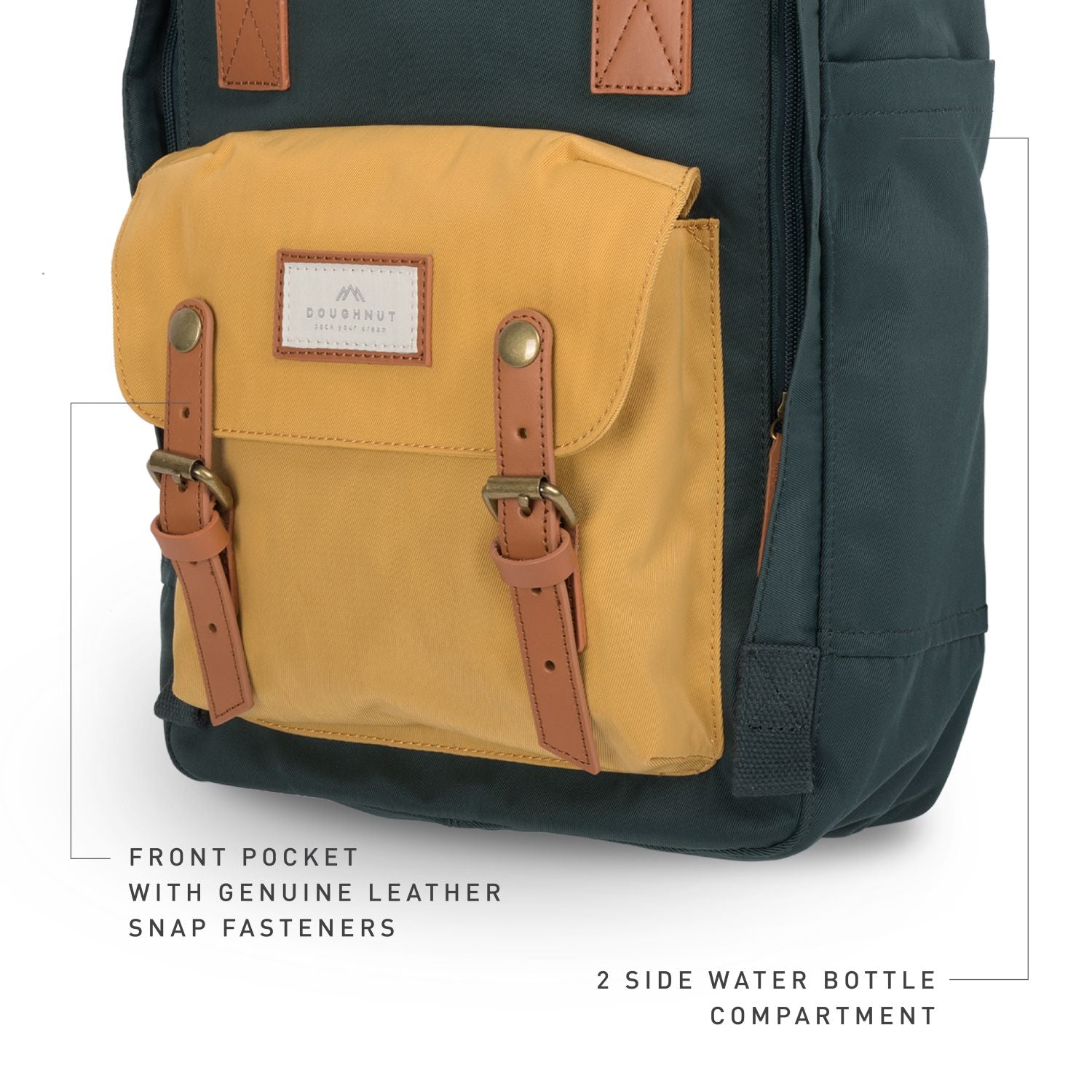 Doughnut Macaroon - Slate Green X Yellow