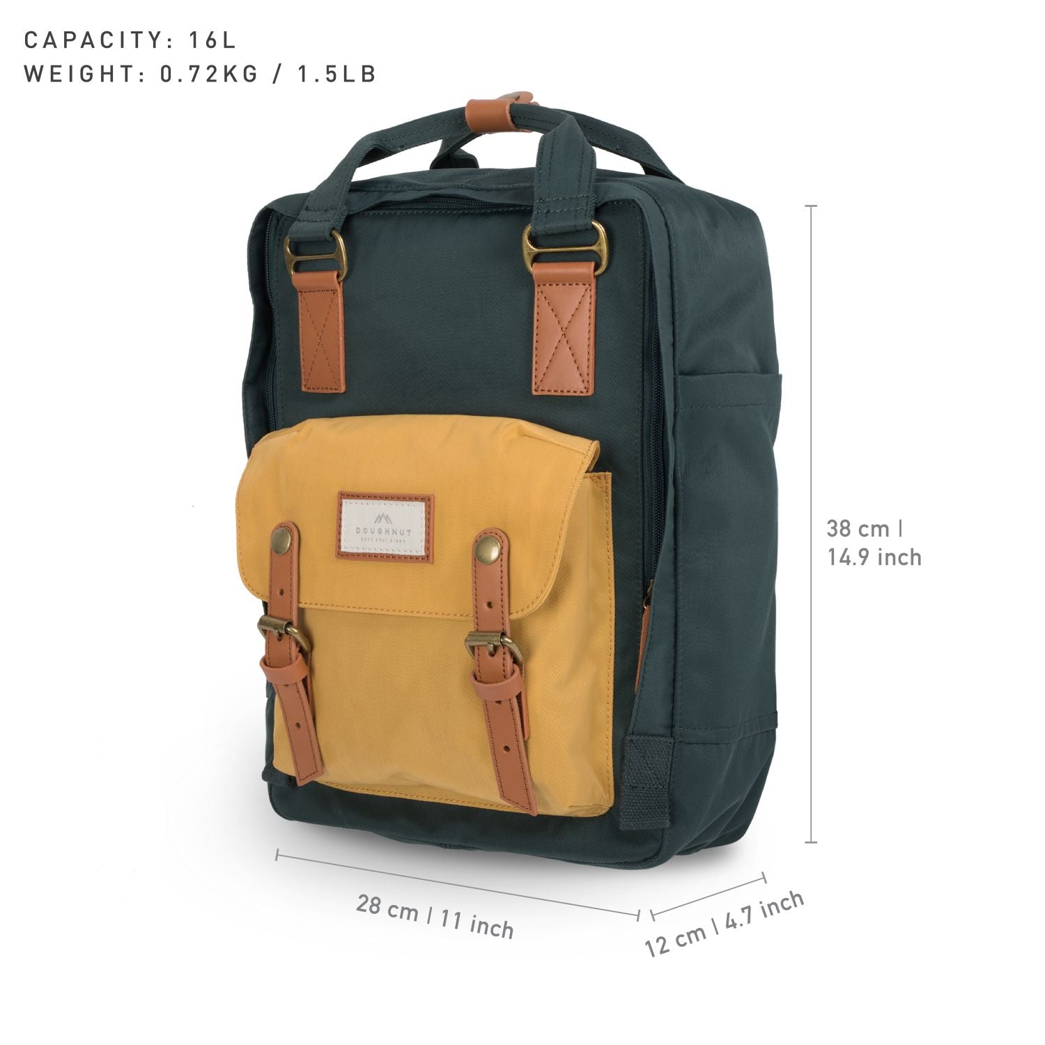 Doughnut Macaroon - Slate Green X Yellow