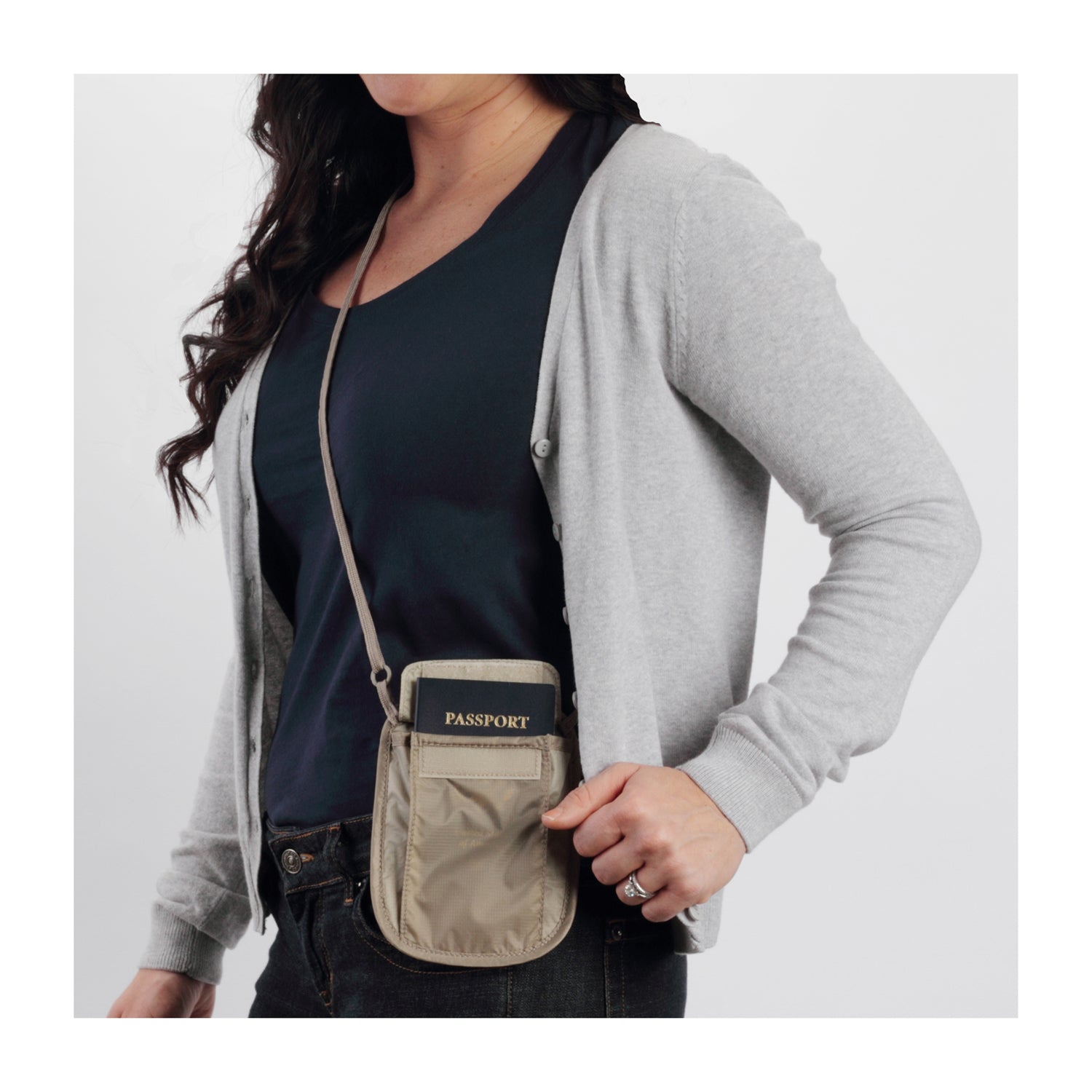 Eagle Creek RFID Blocker Neck Wallet (Tan)