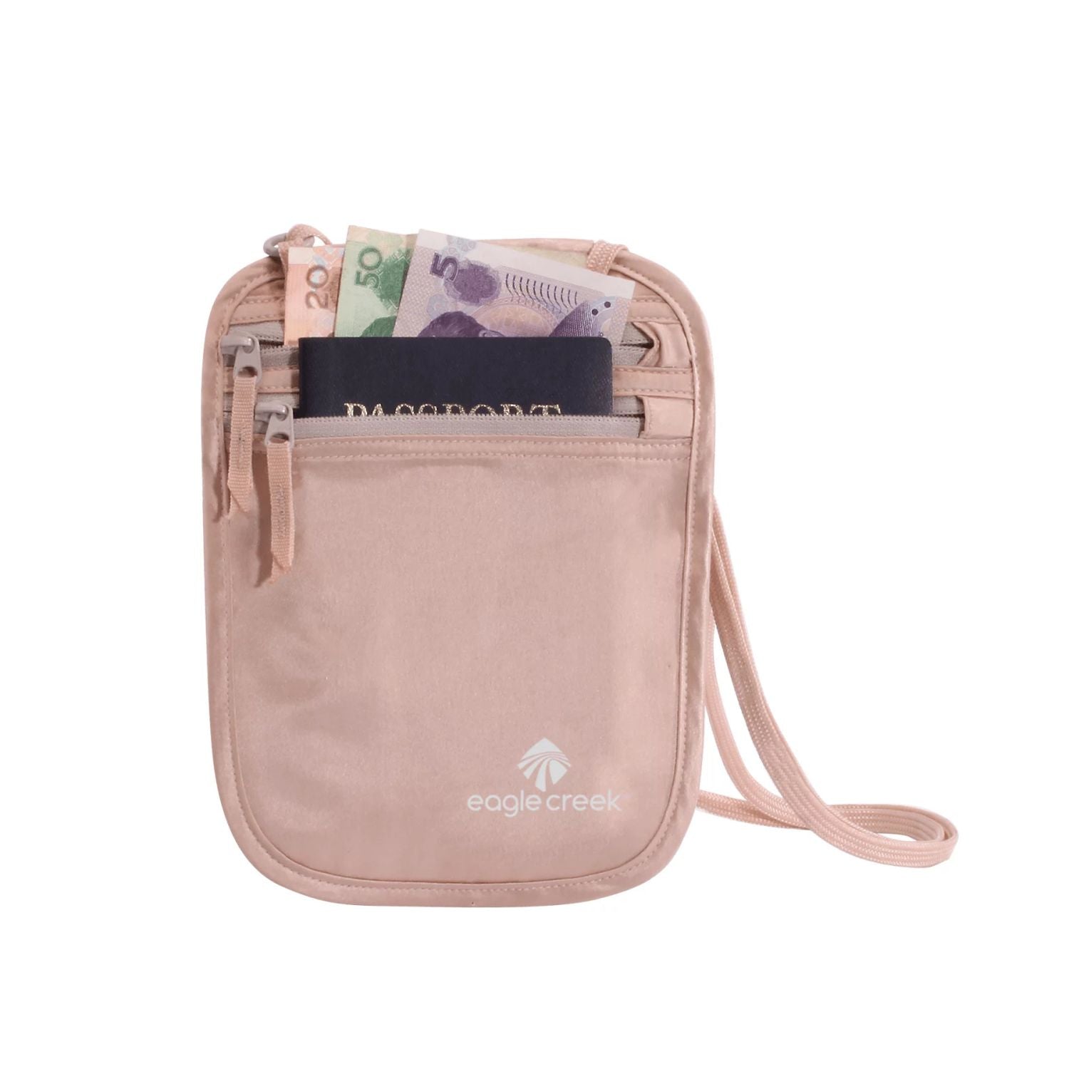 Eagle Creek Undercover Silk Neck Wallet (Rose)