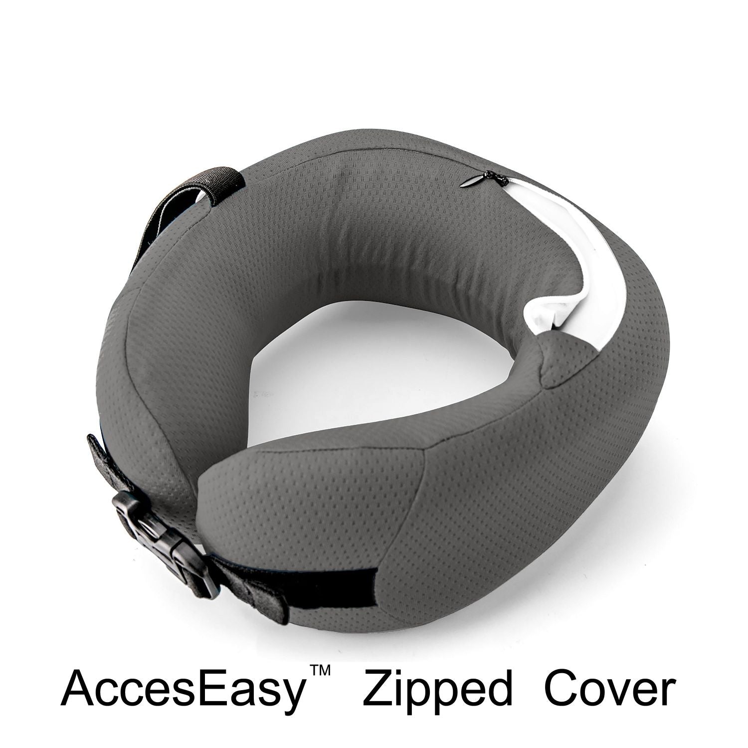 Easynap Travel Hooded Neck Pillow With Pouch - Moonless Night (Black)