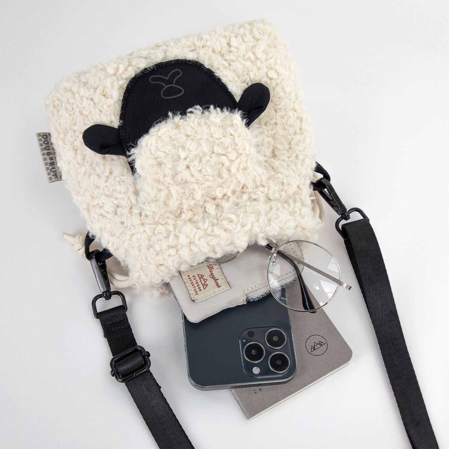 Doughnut Bah Fairies & Friends Series Crossbody Bag - White X Black