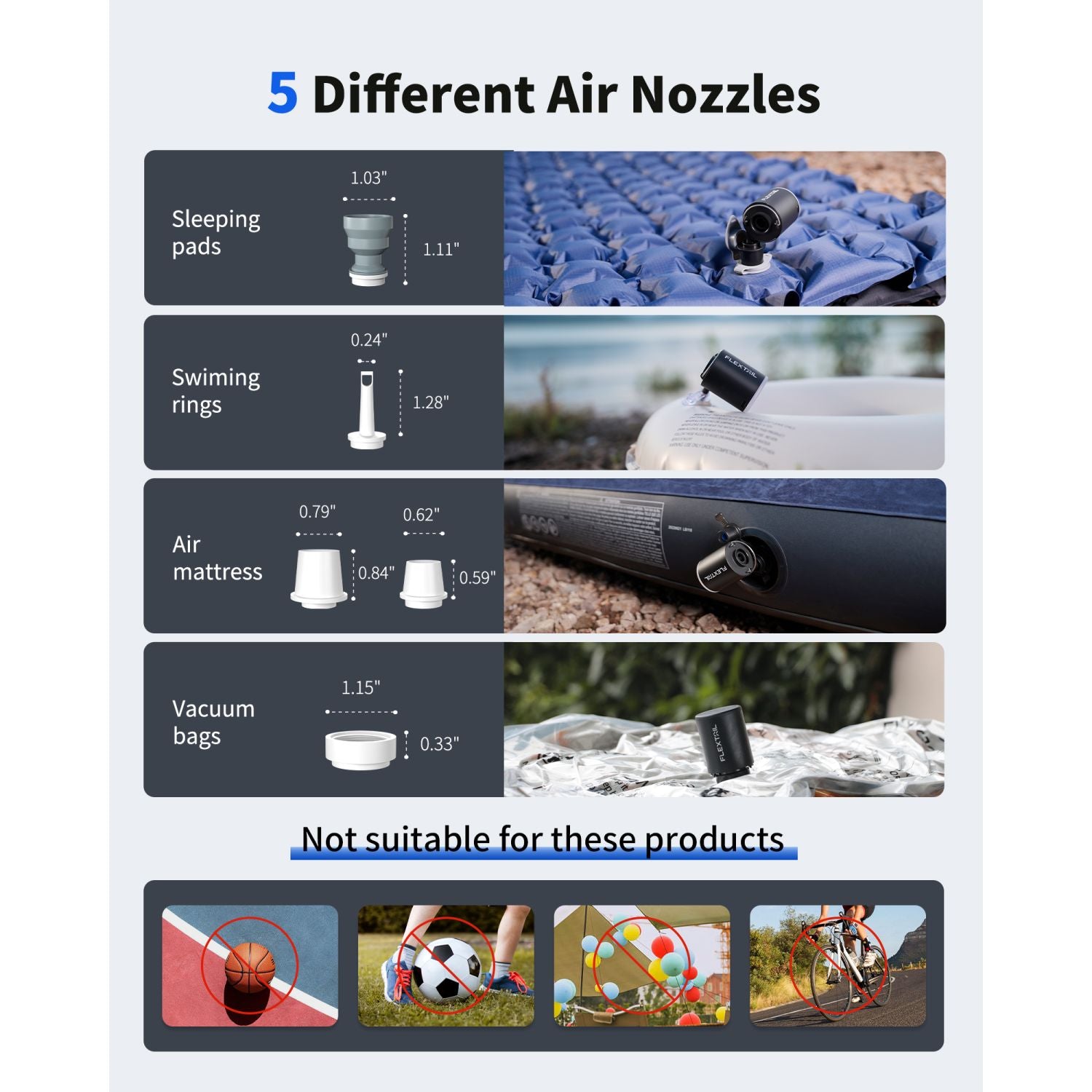 Flextail Tiny Portable Travel Vacuum Pump 2024 - White