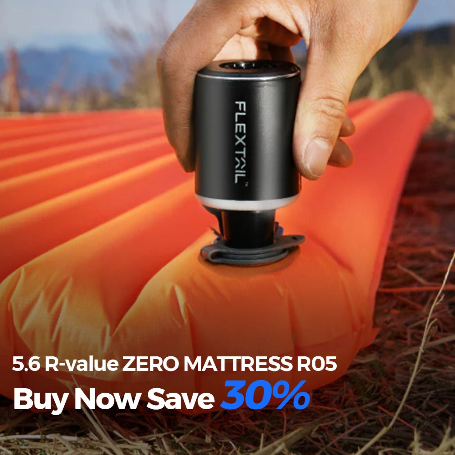 Flextail Tiny Portable Travel Vacuum Pump 2X - Black