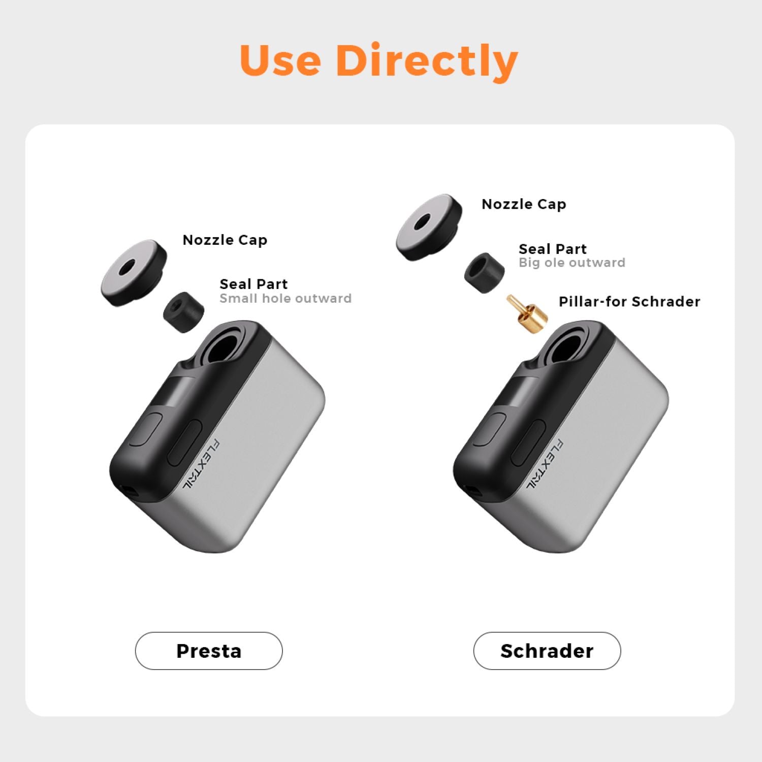 Flextail Tiny Pump Pro-120 PSI High Pressure With Led Display - Dark Grey