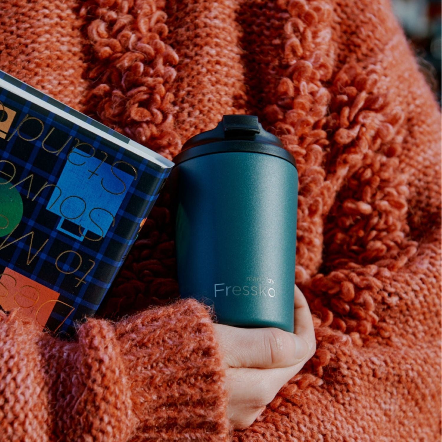 Made By Fressko Bino 8oz Insulated Ceramic Cup - Emerald