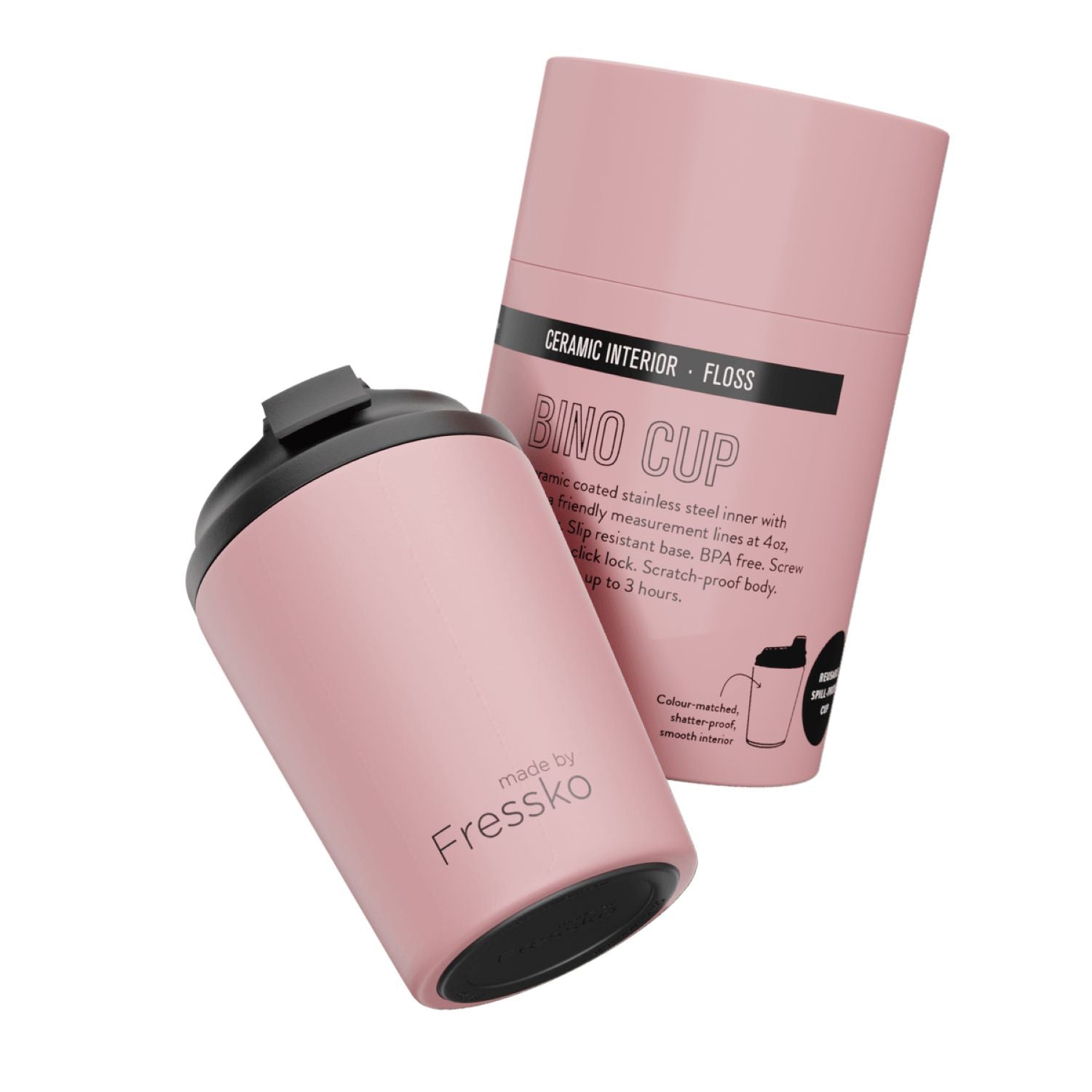 Made By Fressko Bino 8oz Insulated Ceramic Cup - Floss