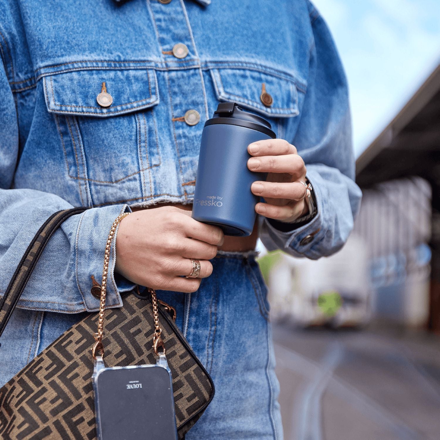 Made By Fressko Bino 8oz Insulated Stainless Steel Cup - Denim