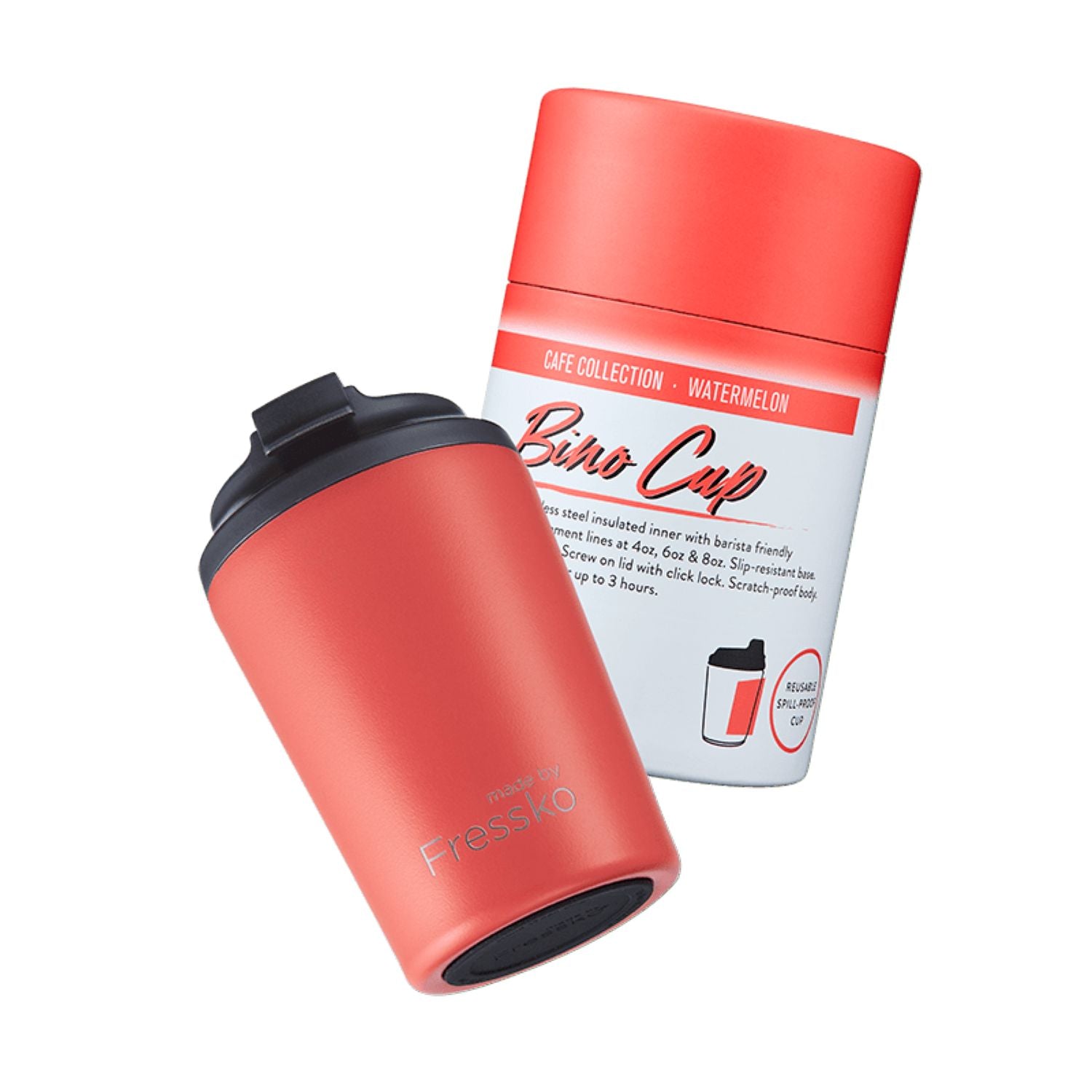 Made By Fressko Bino 8oz Insulated Stainless Steel Cup - Watermelon