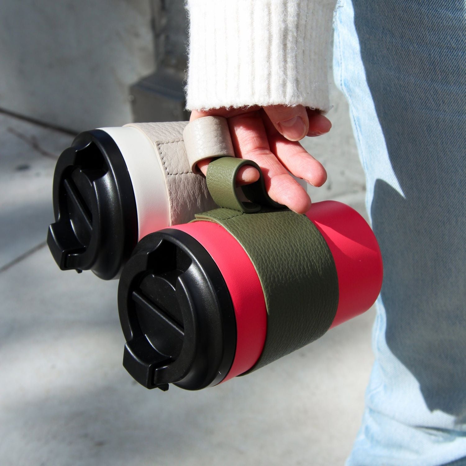 Made By Fressko Camino 12oz / Grande 16oz Cup Sleeve - Green