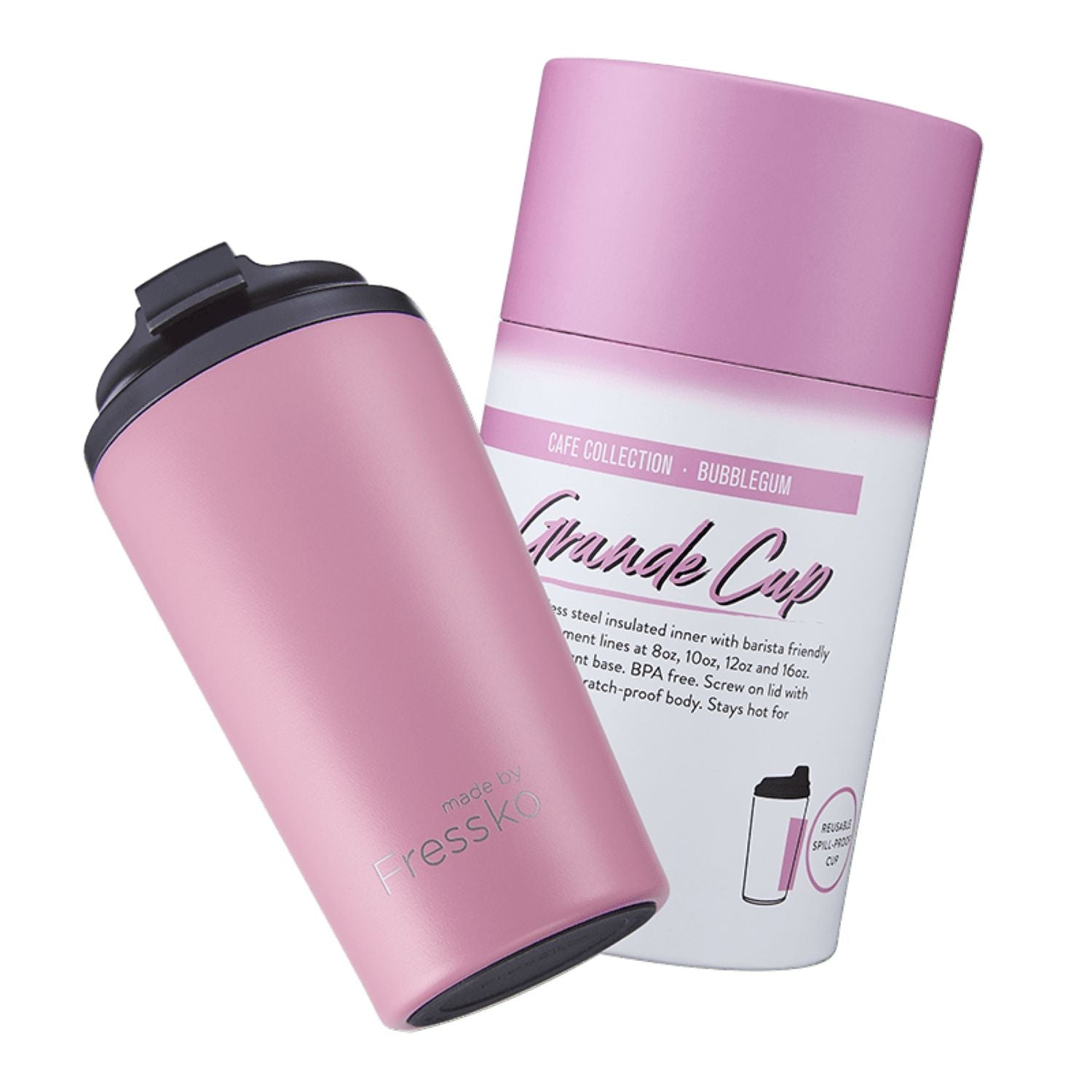 Made By Fressko Grande 16oz Insulated Stainless Steel Cup - Bubblegum